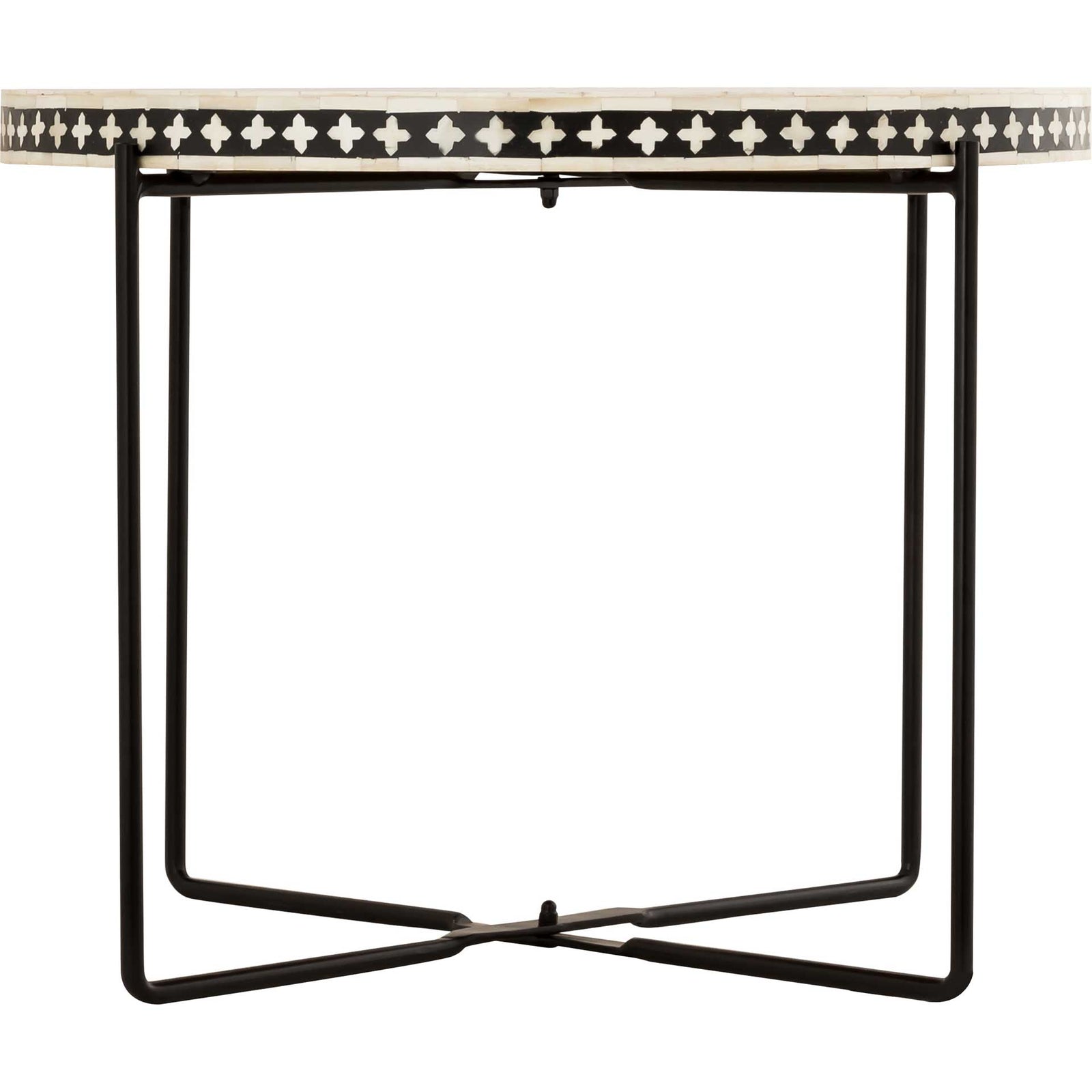 Rex Bone Inlay Coffee Table Black/White
