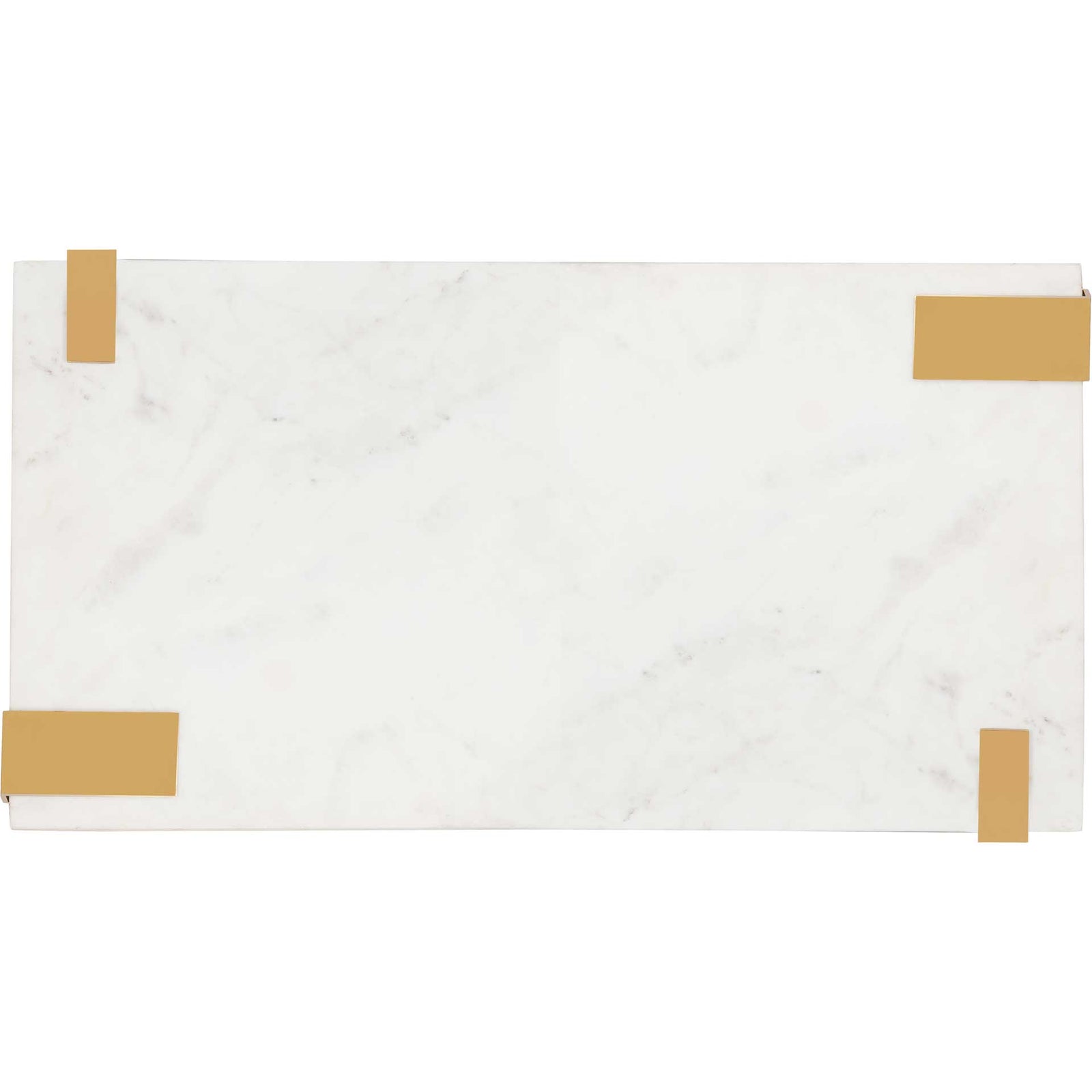 Damari Marble Coffee Table Gold/White