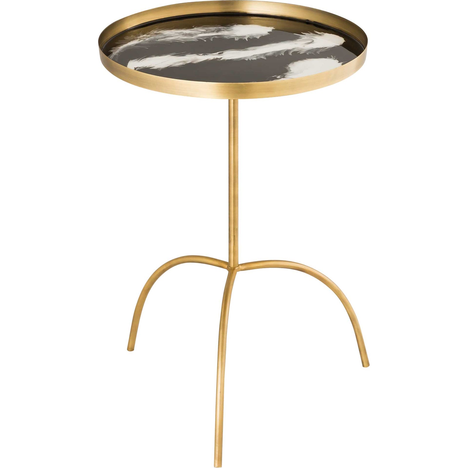 Enamel Accent Table Black/White
