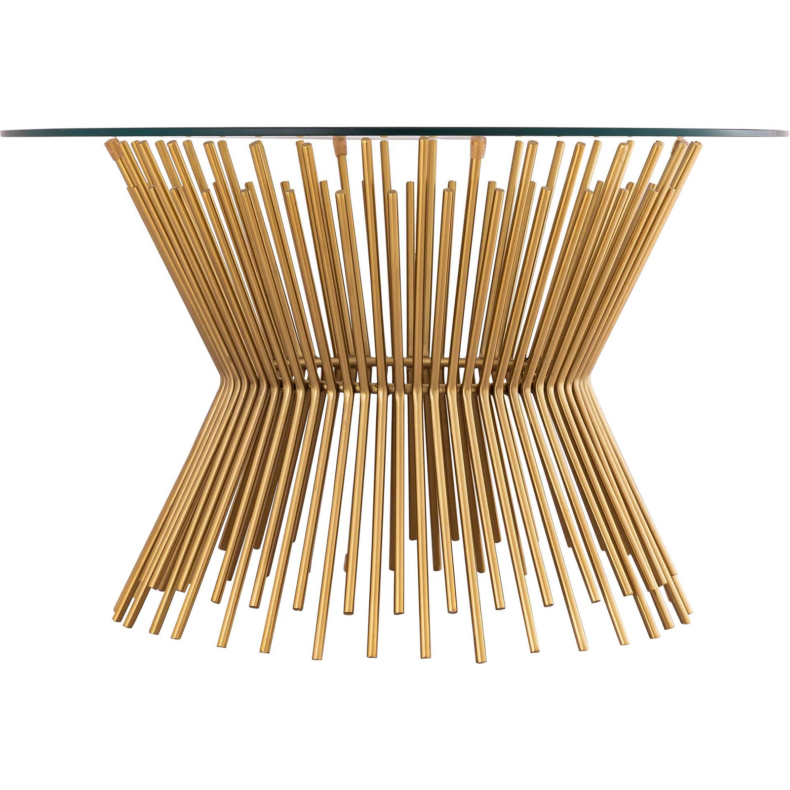 Grady Glass Coffee Table Gold