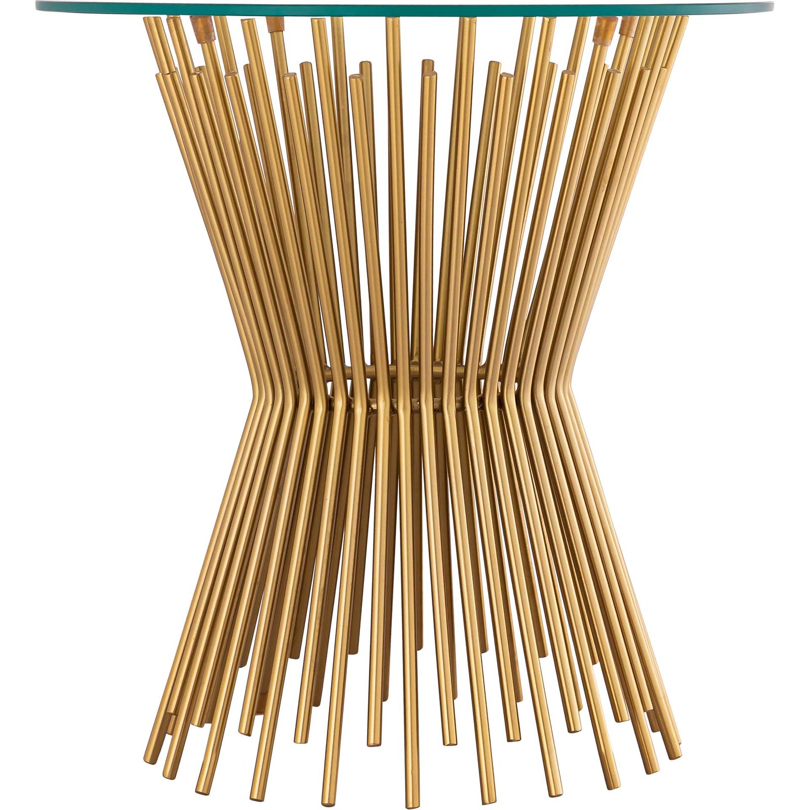 Grady Glass Side Table Gold