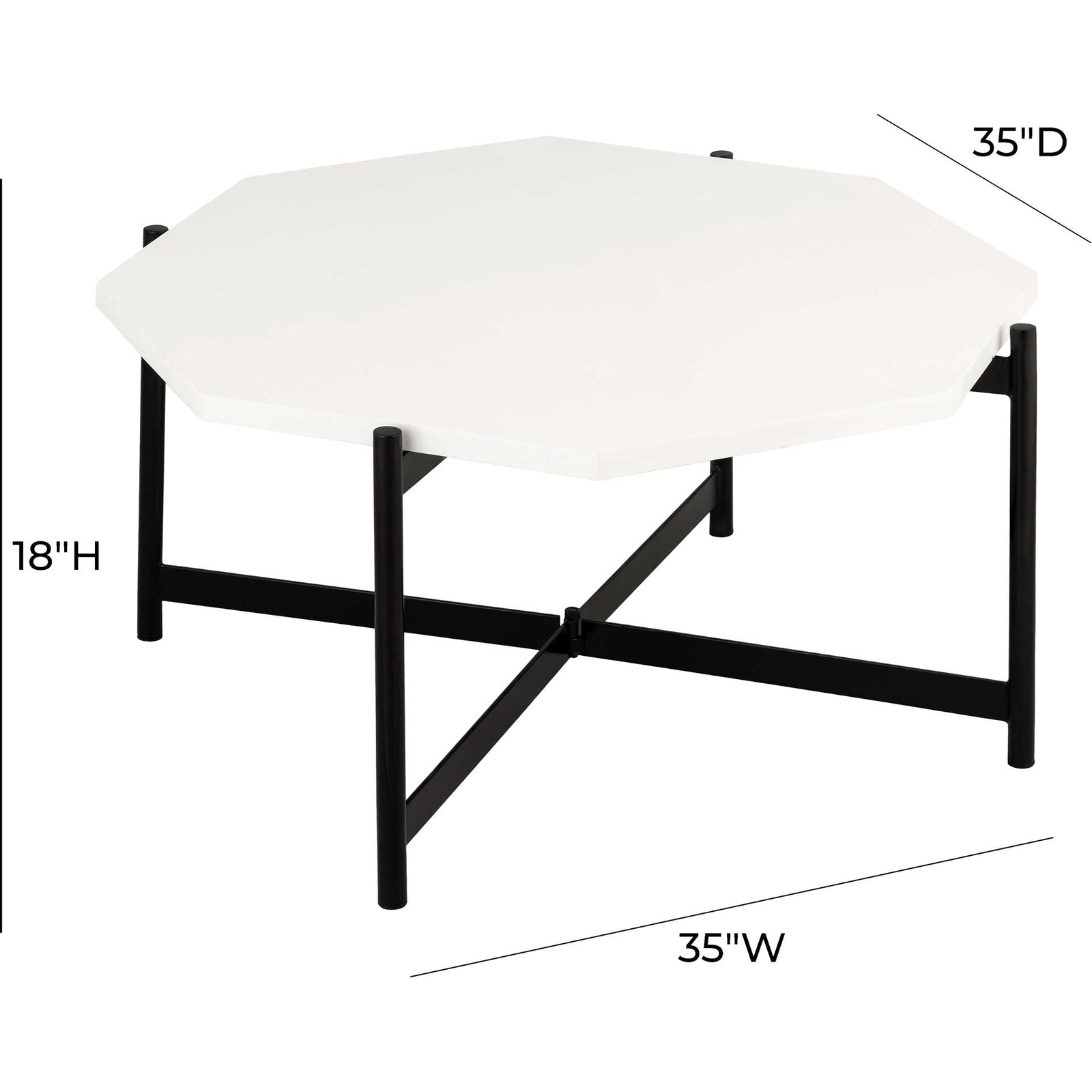 Urika Wooden Coffee Table White