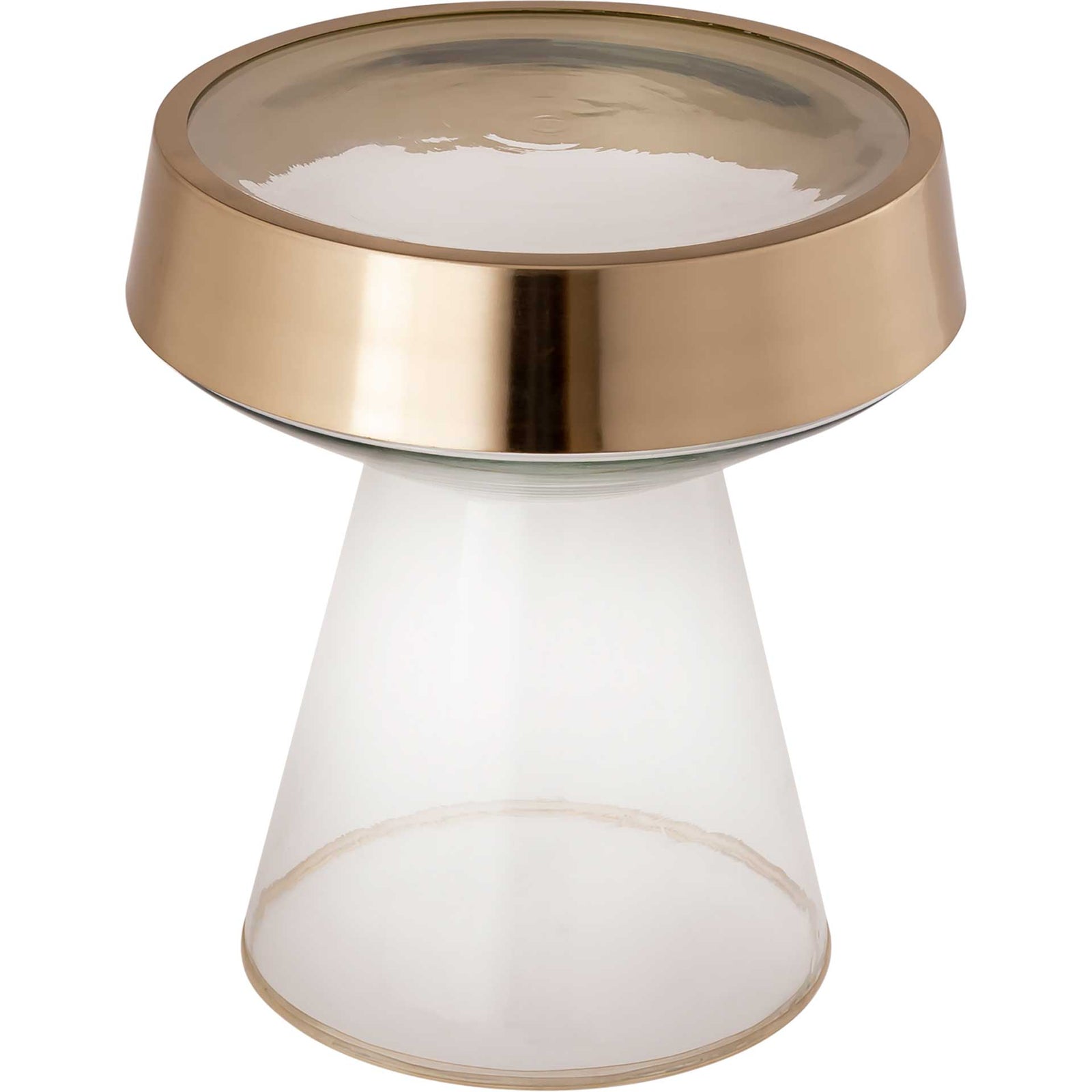 Trina Side Table Gold/Transparent