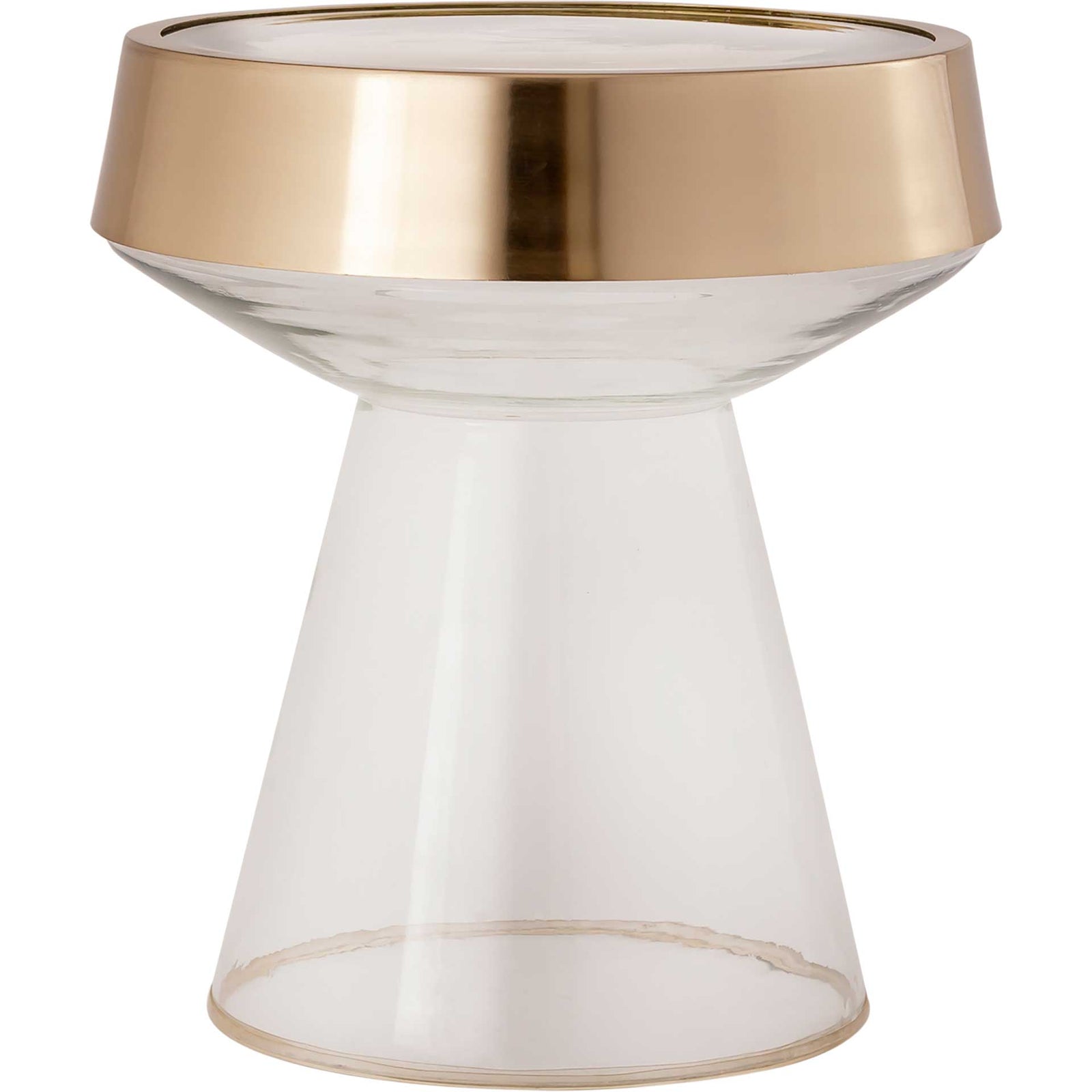 Trina Side Table Gold/Transparent