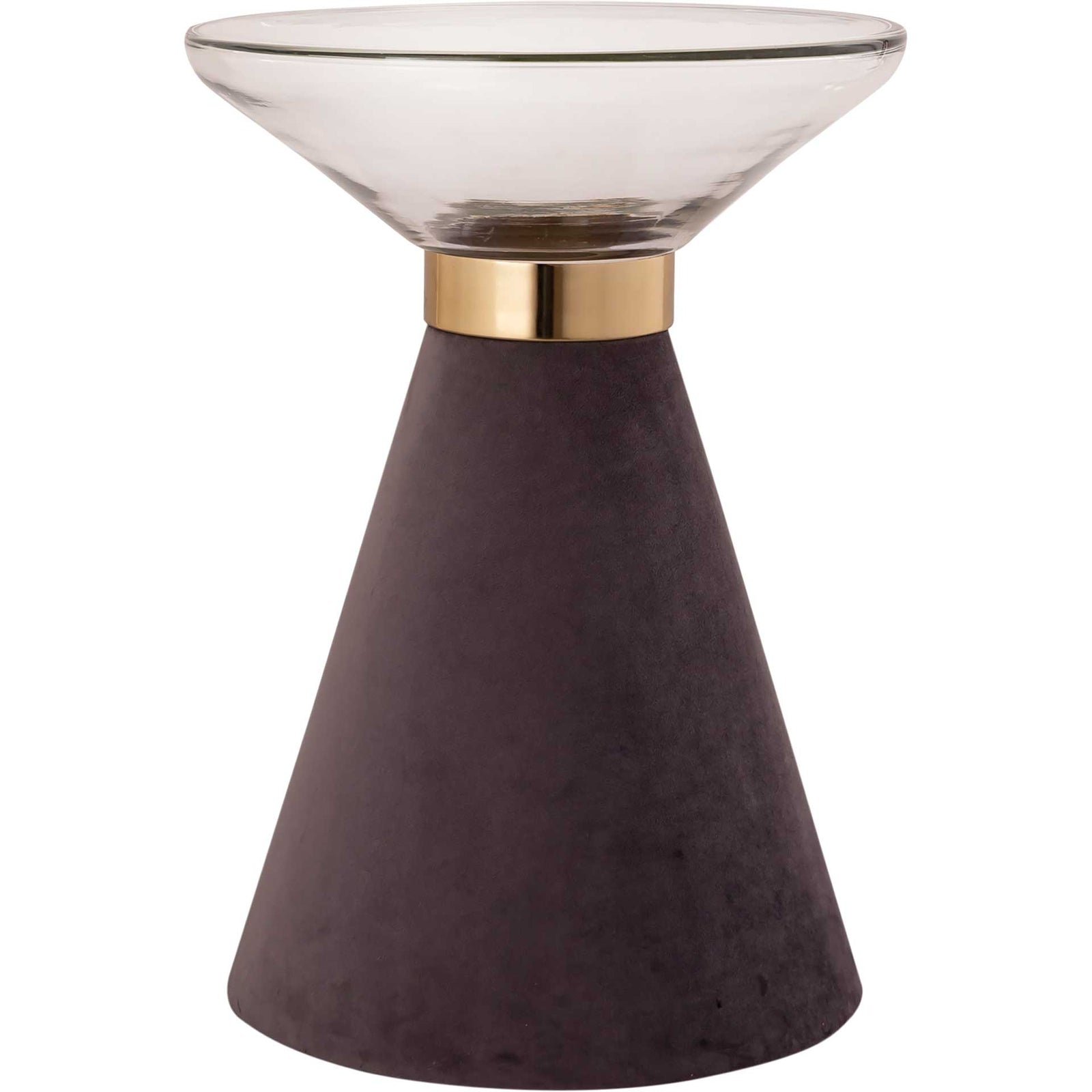 August Side Table Gray/Transparent