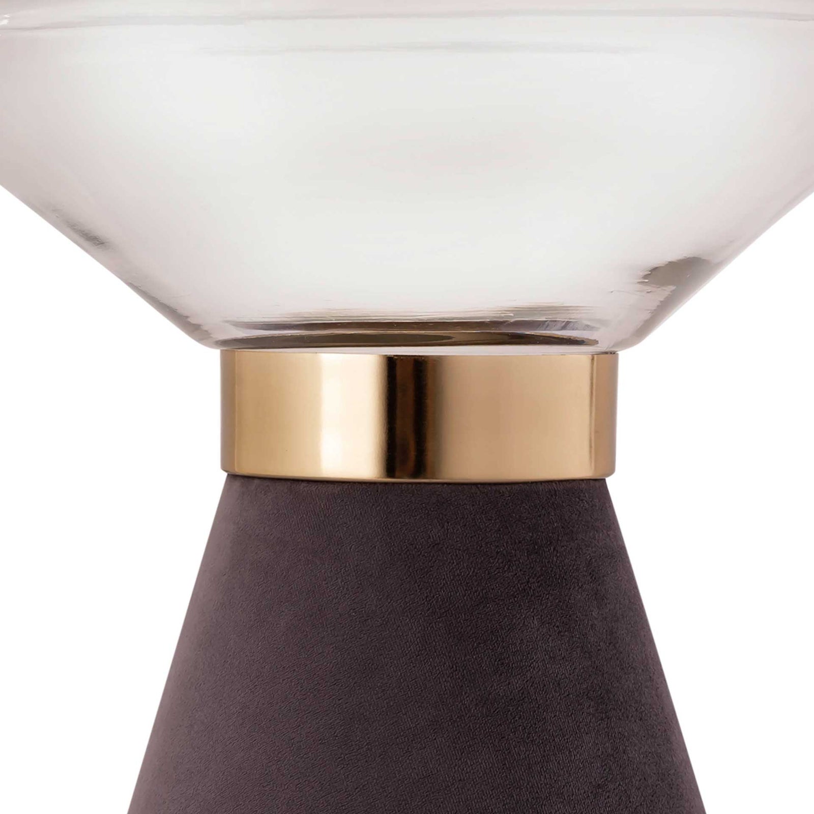 August Side Table Gray/Transparent