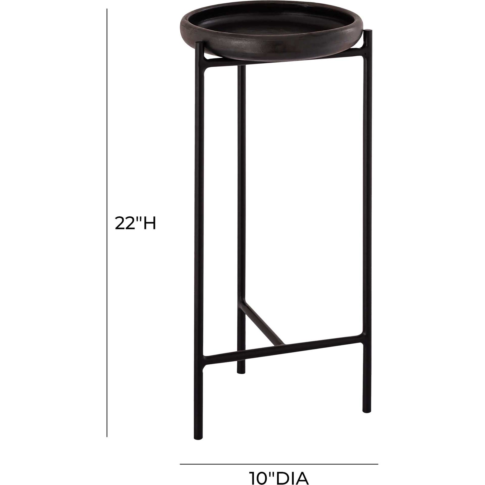 Salient Side Table Black