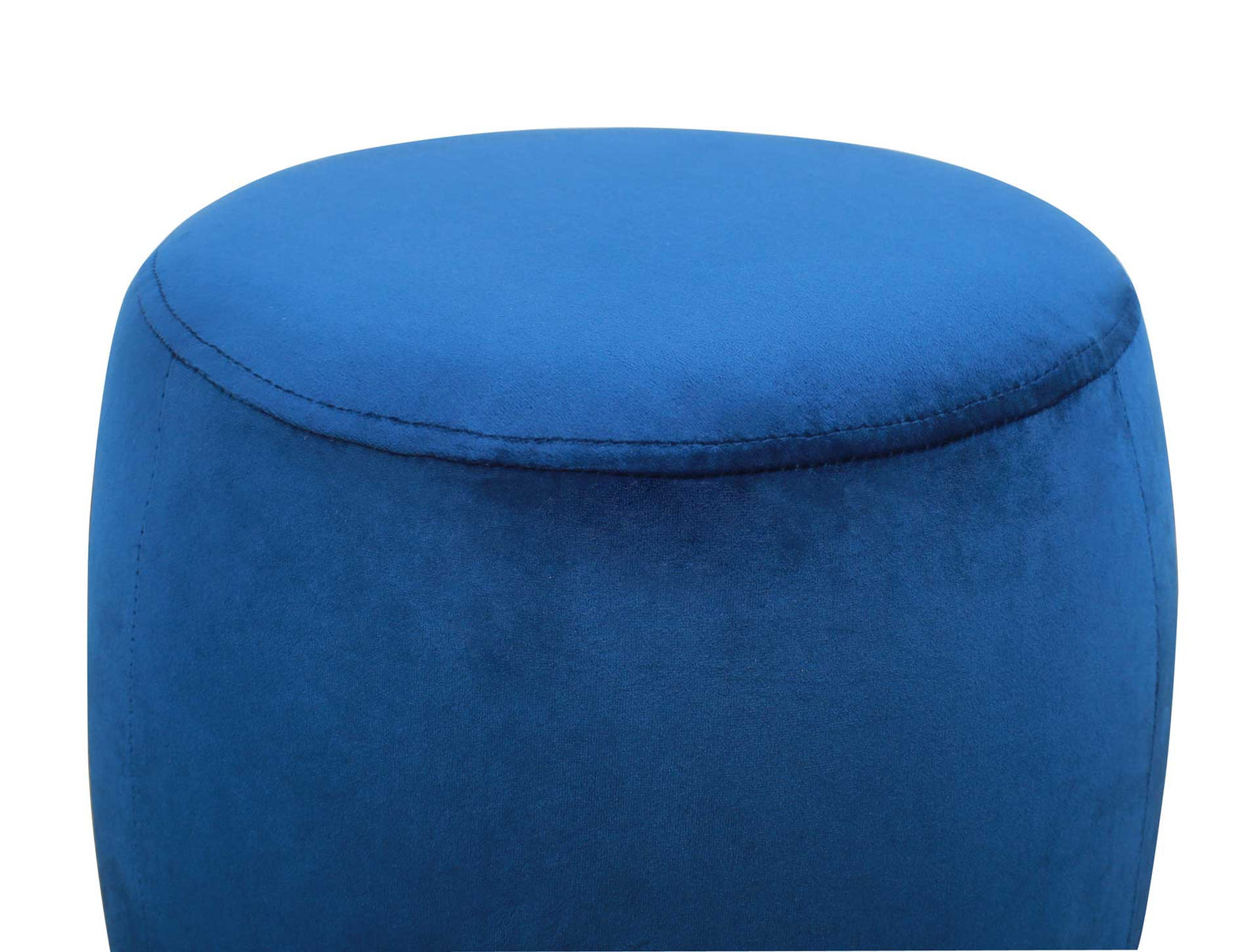 Wilder Velvet Ottoman Navy