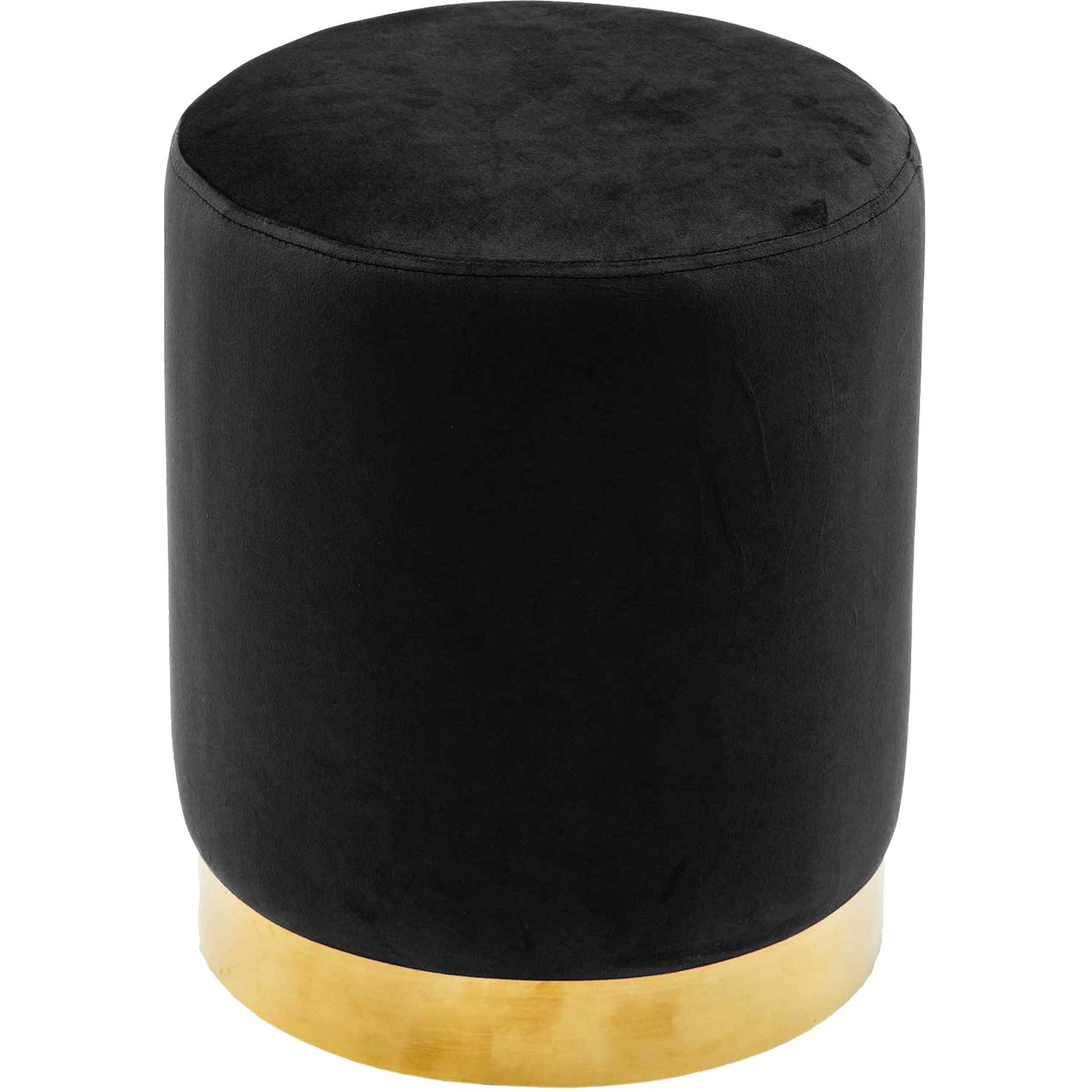 Proclaim Velvet Ottoman Black