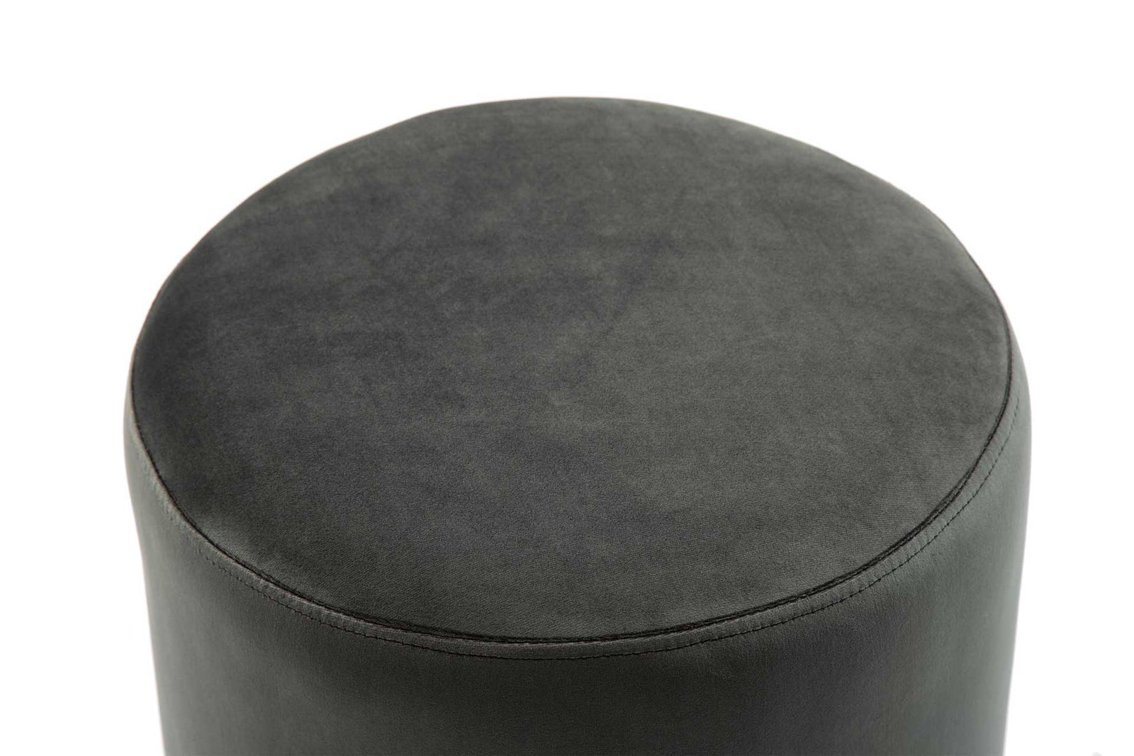 Proclaim Velvet Ottoman Gray