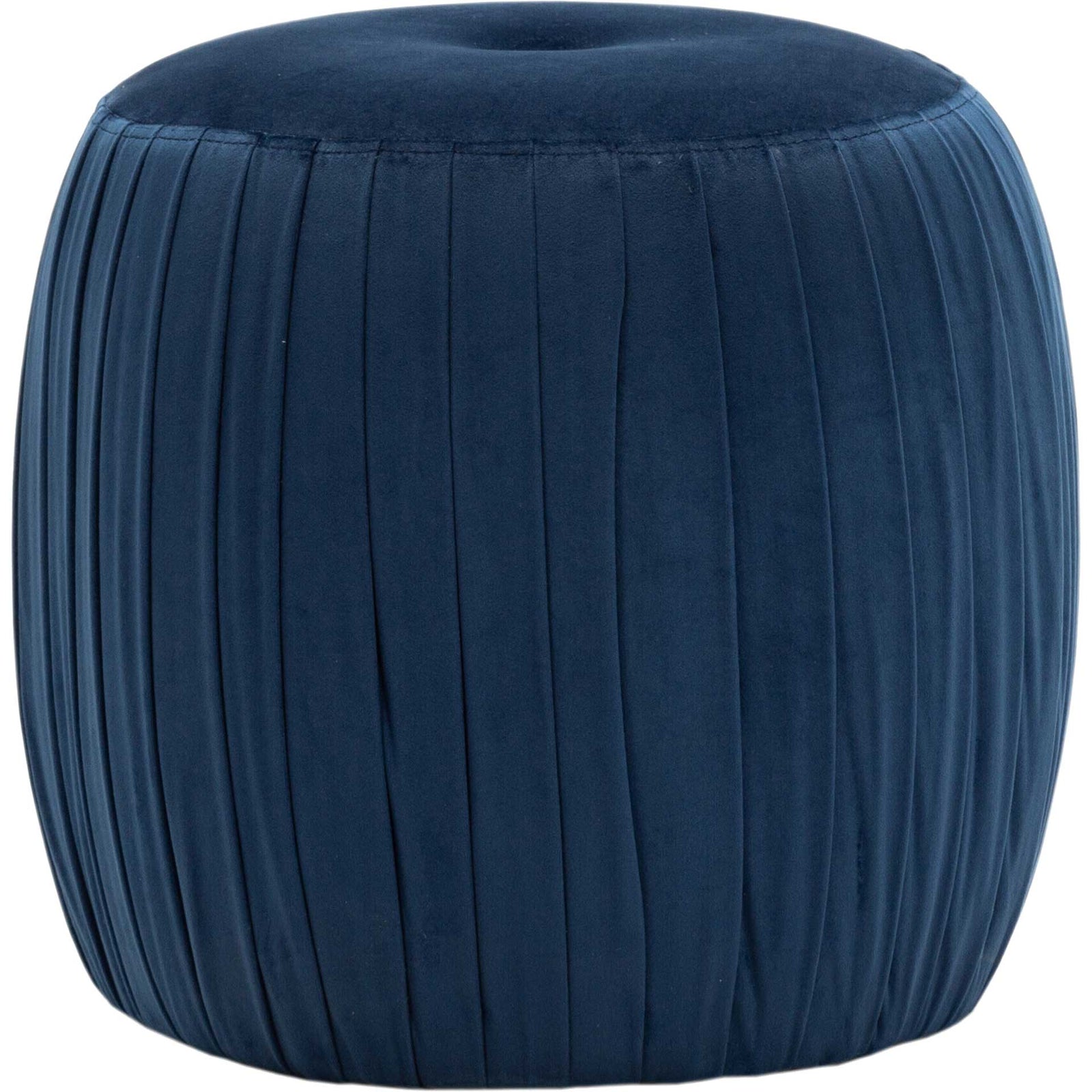 Sonny Velvet Ottoman Navy