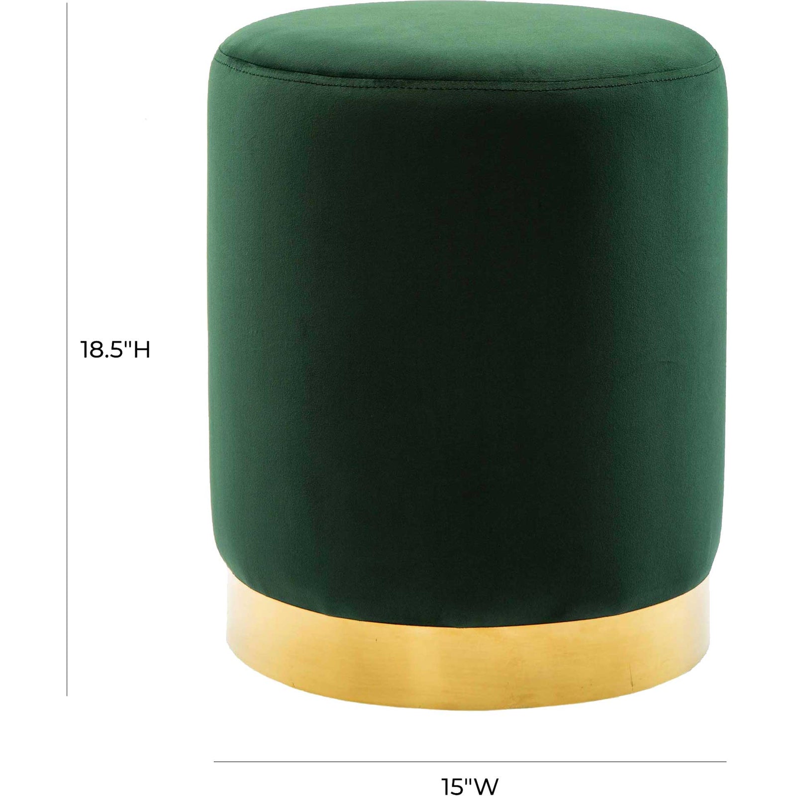 Proclaim Velvet Ottoman Forest Green