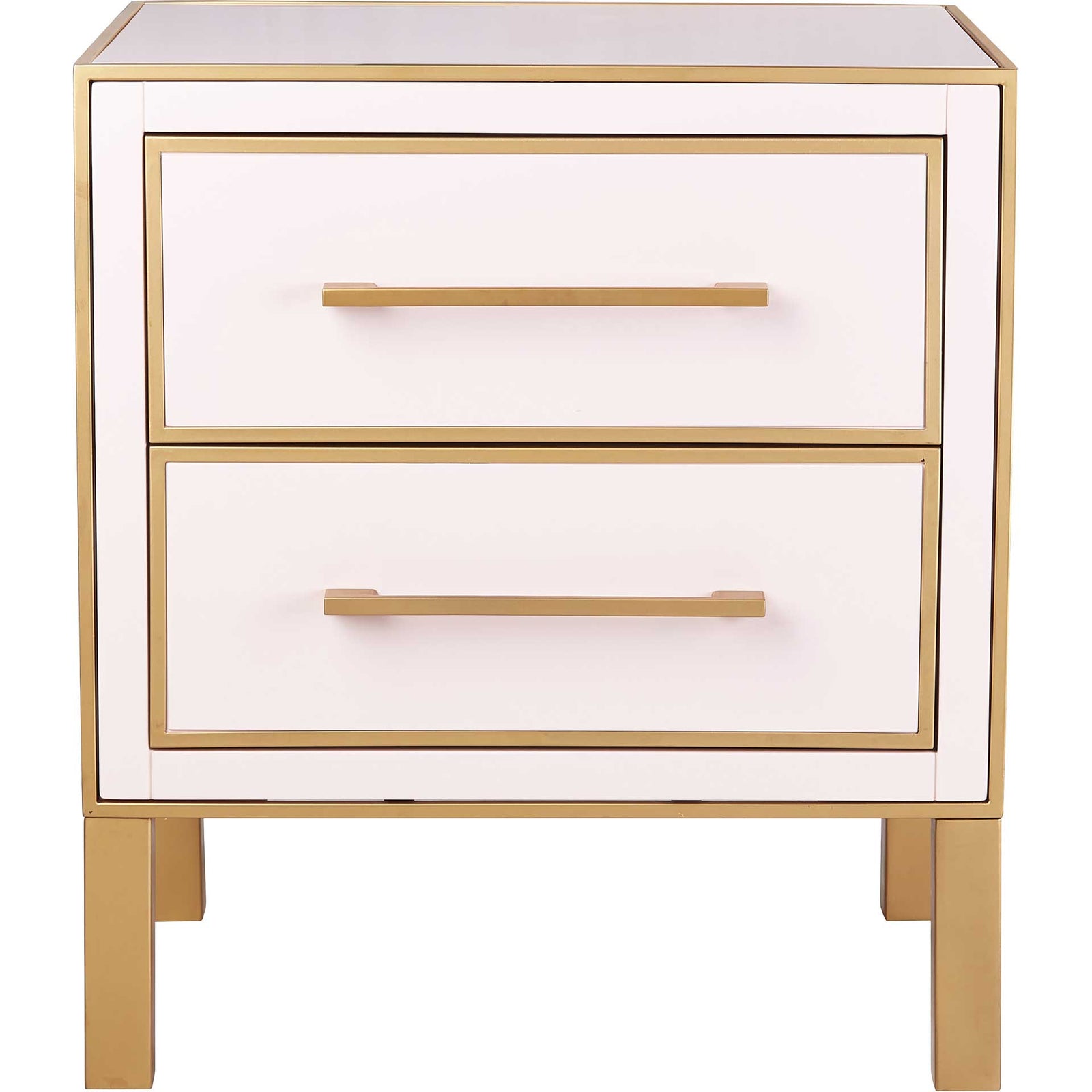 Emirah Lacquer Side Table Pink
