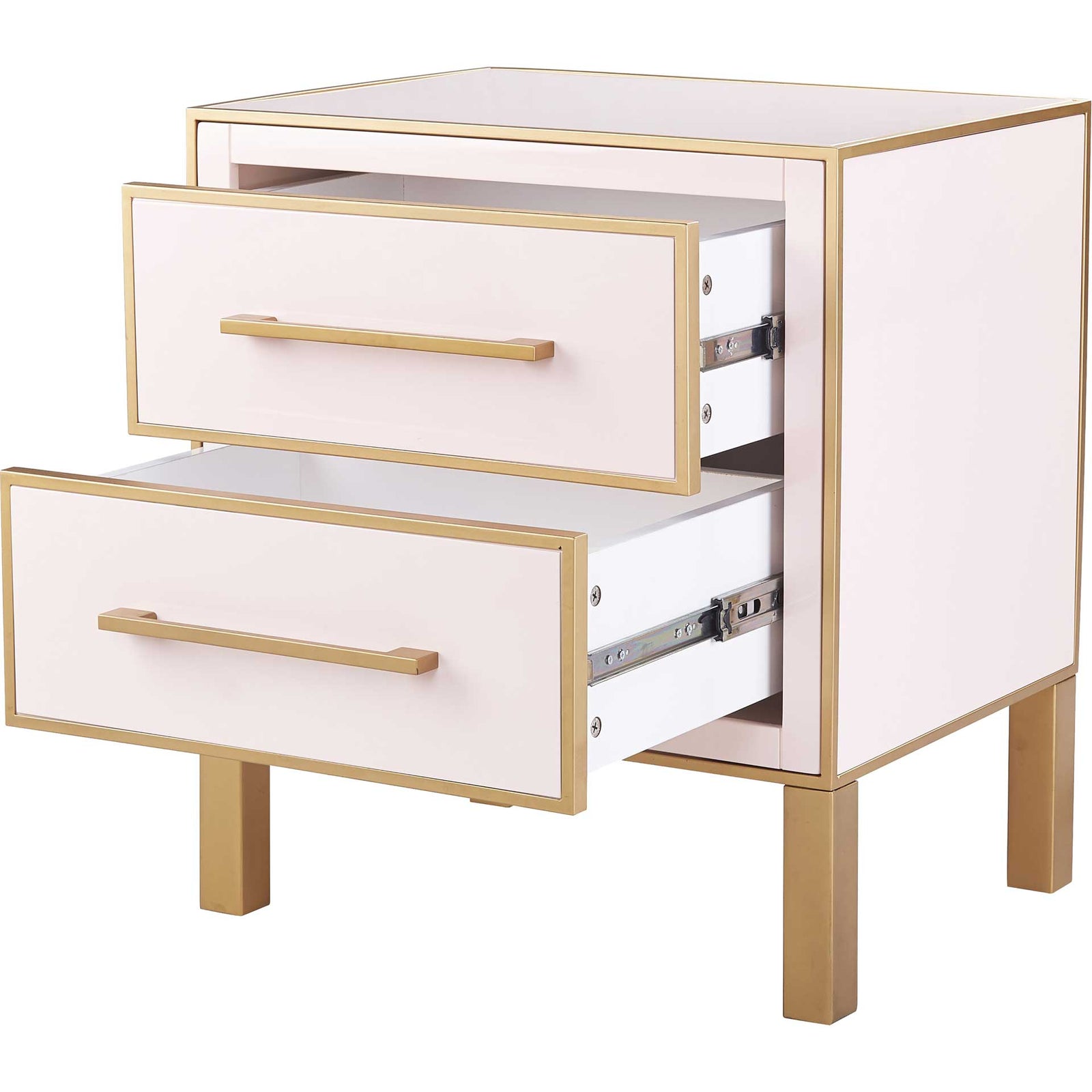 Emirah Lacquer Side Table Pink