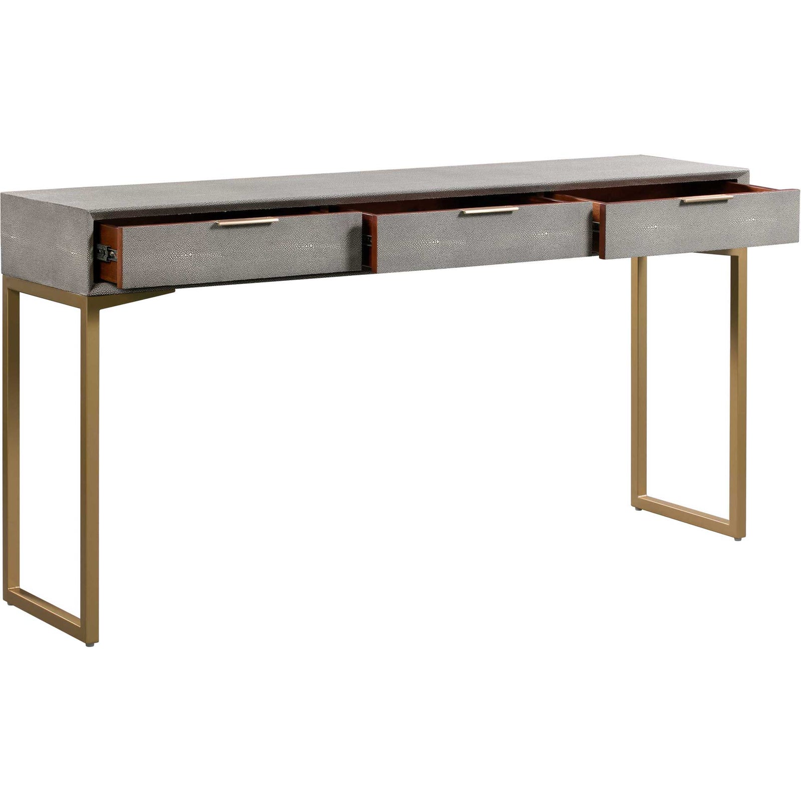 Pedro Shagreen Console Table Gray