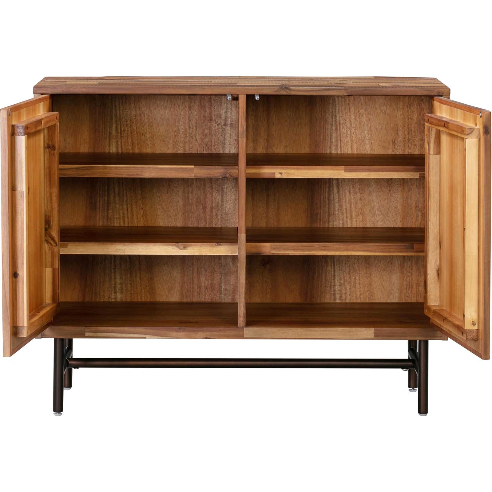 Boston Wooden Accent Cabinet Brown