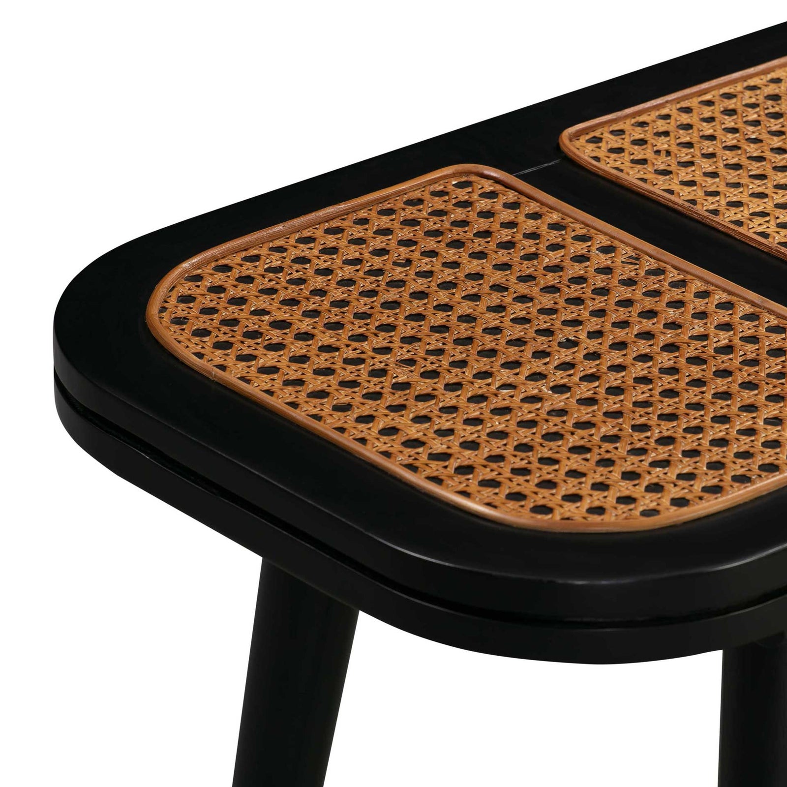 Emilee Cane Bench Black