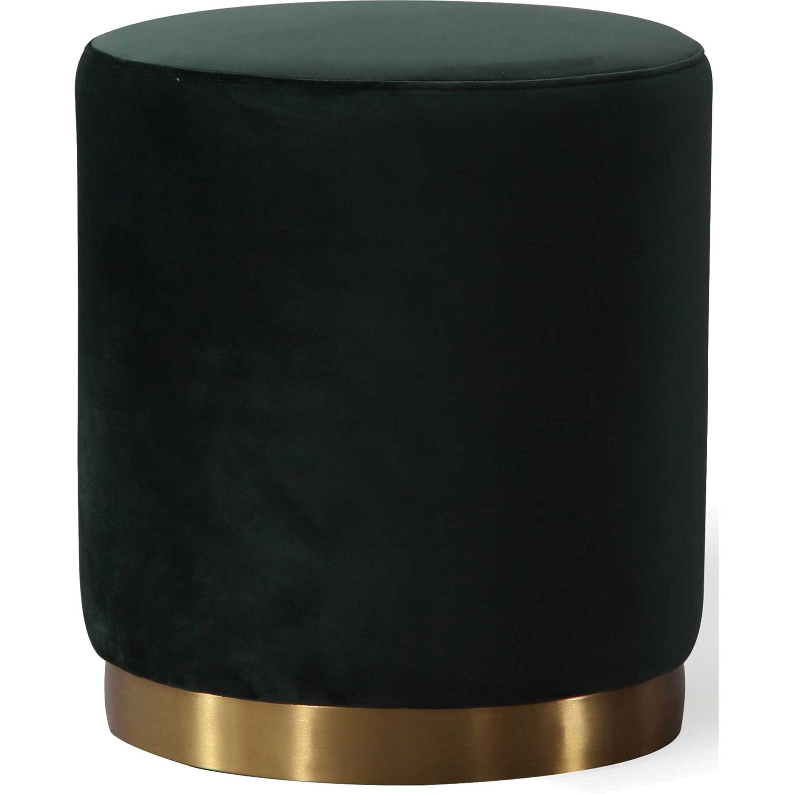 Ophelia Velvet Ottoman Green