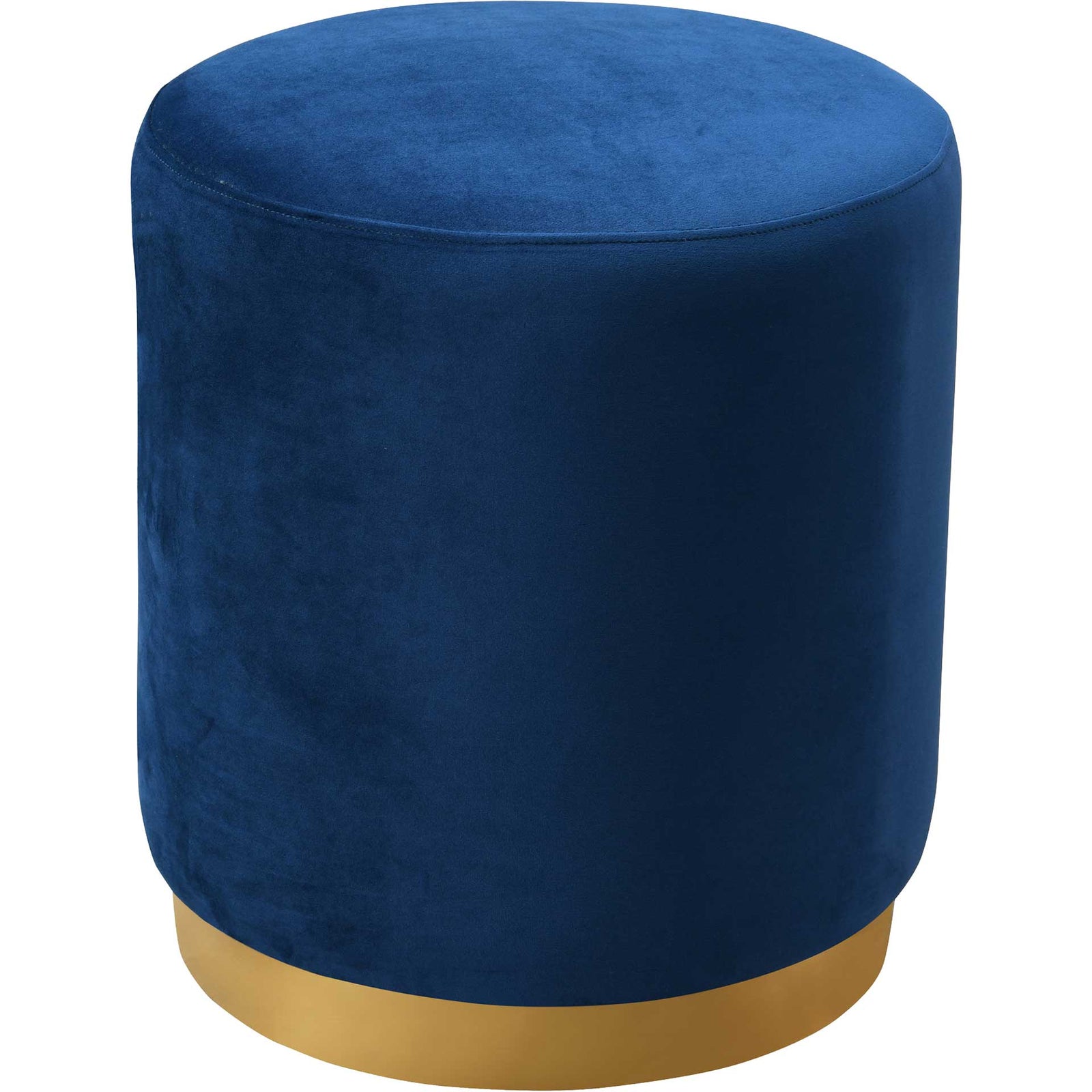 Ophelia Velvet Ottoman Navy