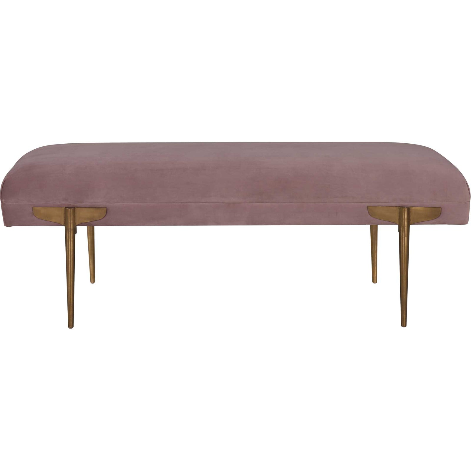 Braxton Velvet Bench Mauve