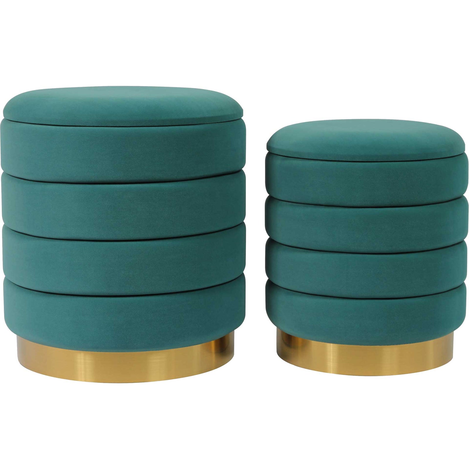 Sanford Storage Ottomans Teal