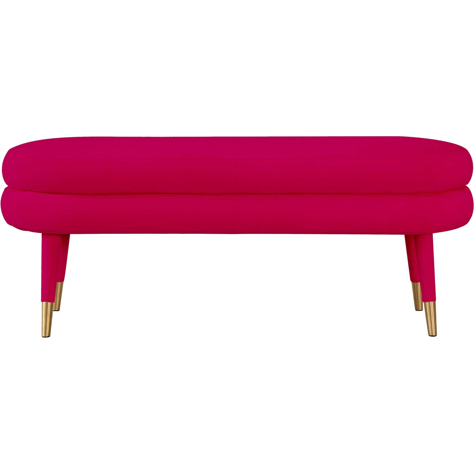 Beaumont Velvet Bench Pink