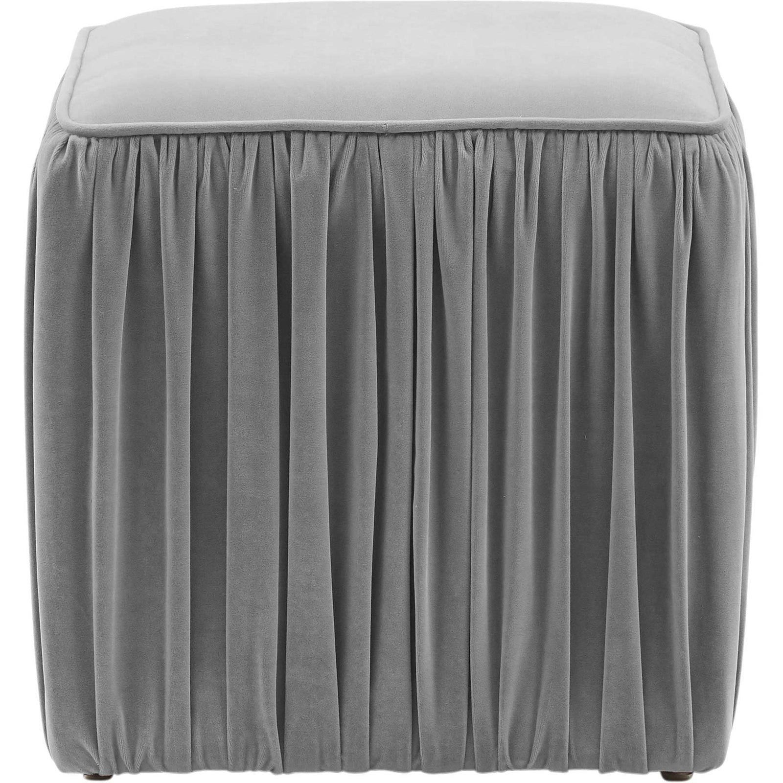 Moshe Pleated Ottoman Slate
