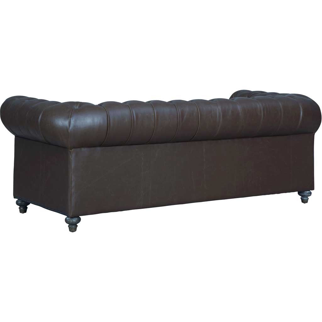 Duval Antique Brown Leather Sofa