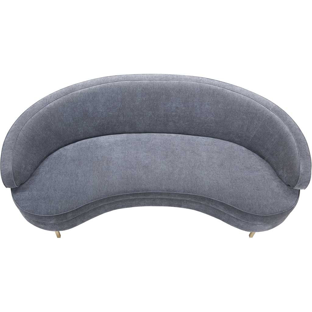 Bagneux Velvet Sofa Gray