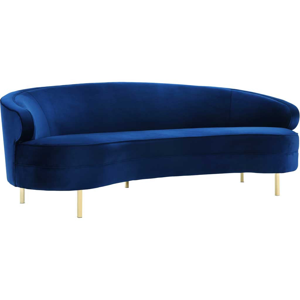 Bagneux Velvet Sofa Navy