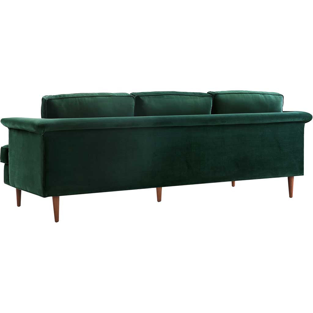 Pessac Velvet Sofa Forest Green