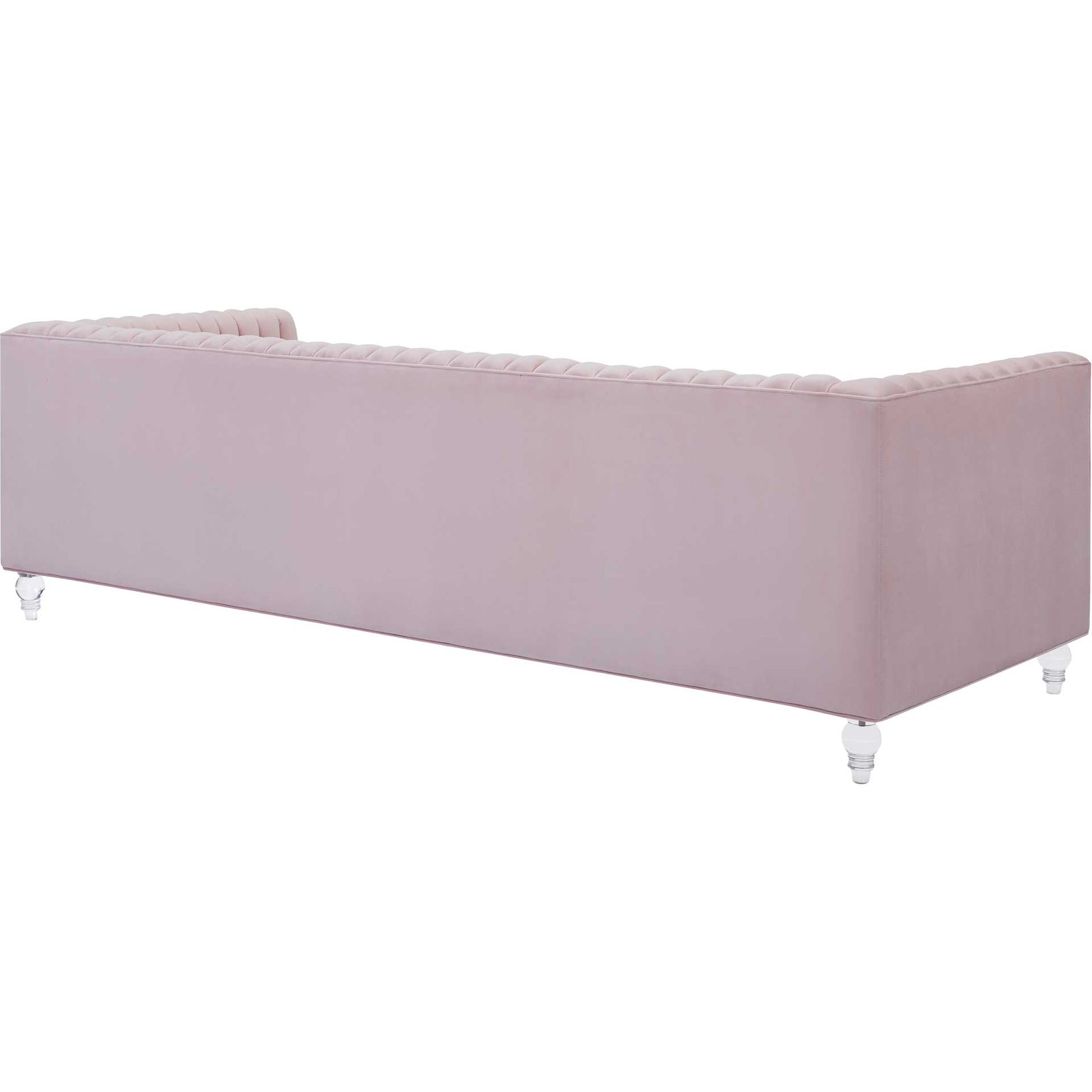 Aviate Velvet Sofa Blush