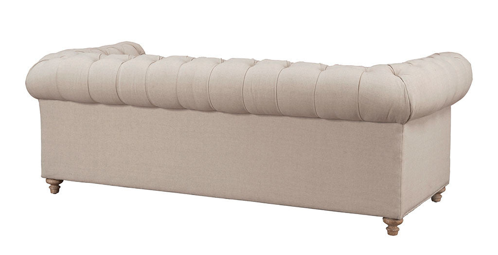 Oxby Beige Linen Sofa