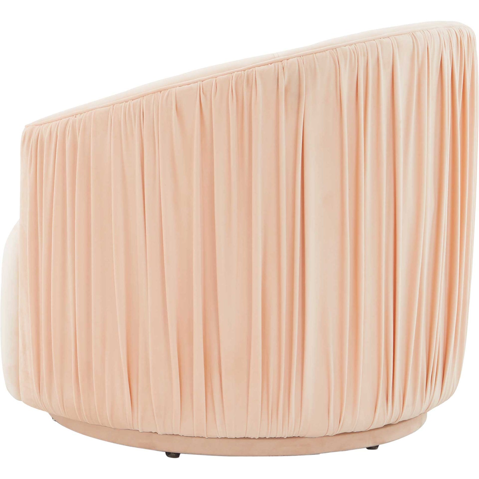 Lodi Pleated Swivel Chair Peche