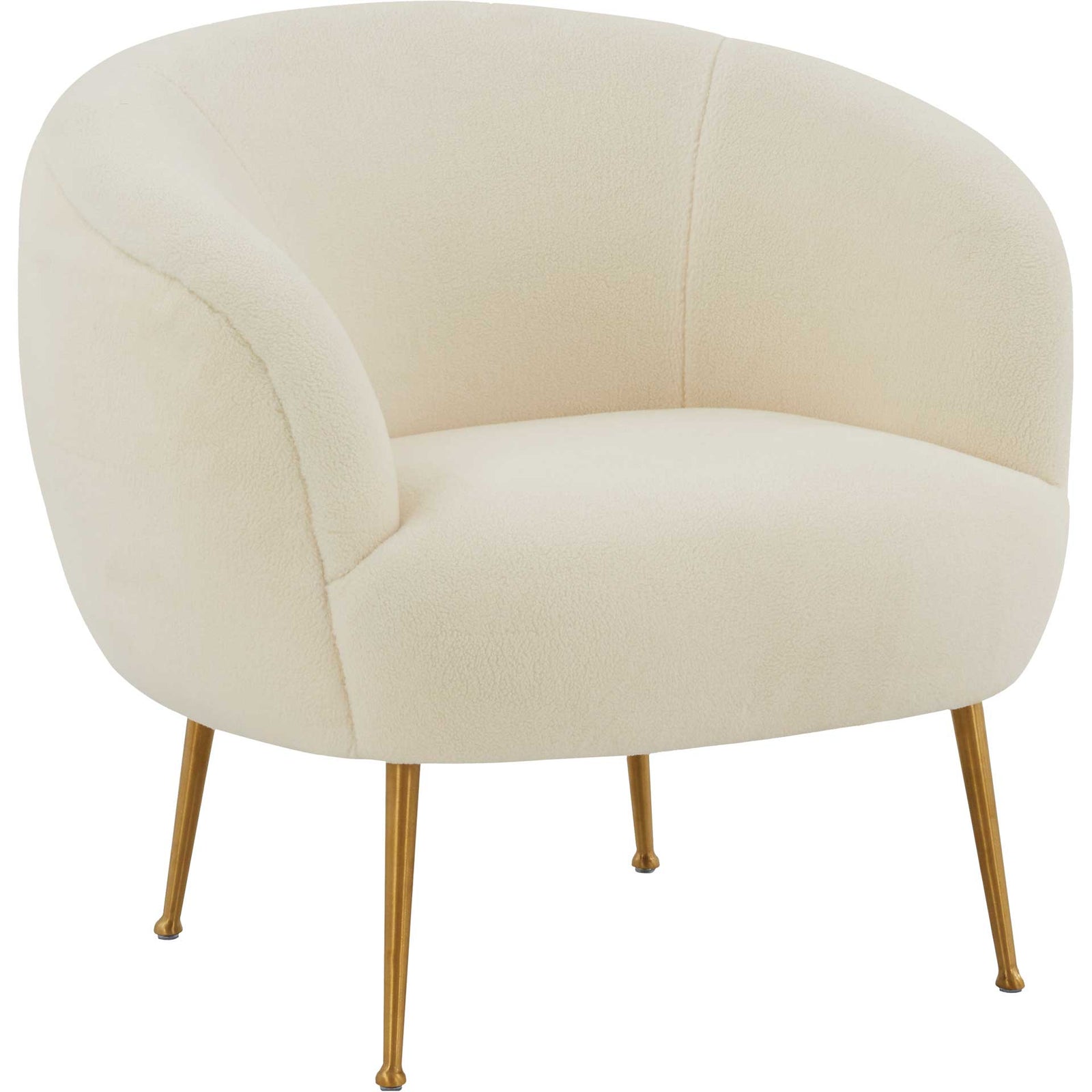 Pristine Faux Sheepskin Chair Cream