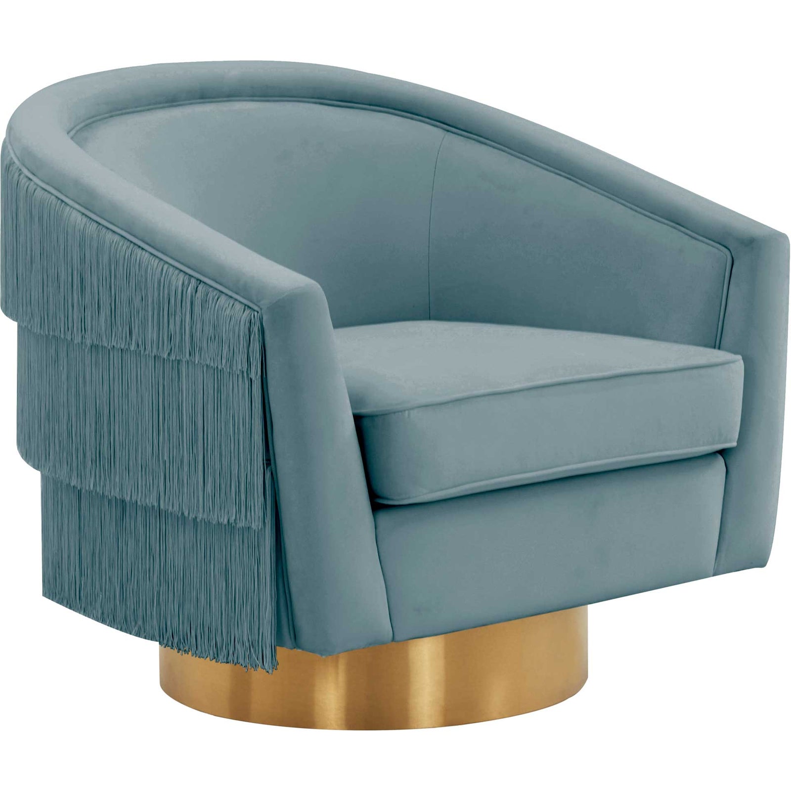 Fleur Swivel Chair Bluestone