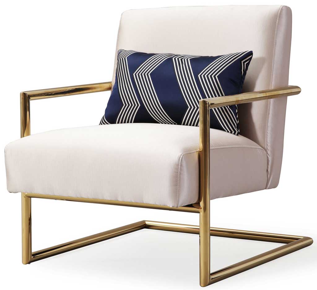 Ellen Beige Linen Chair