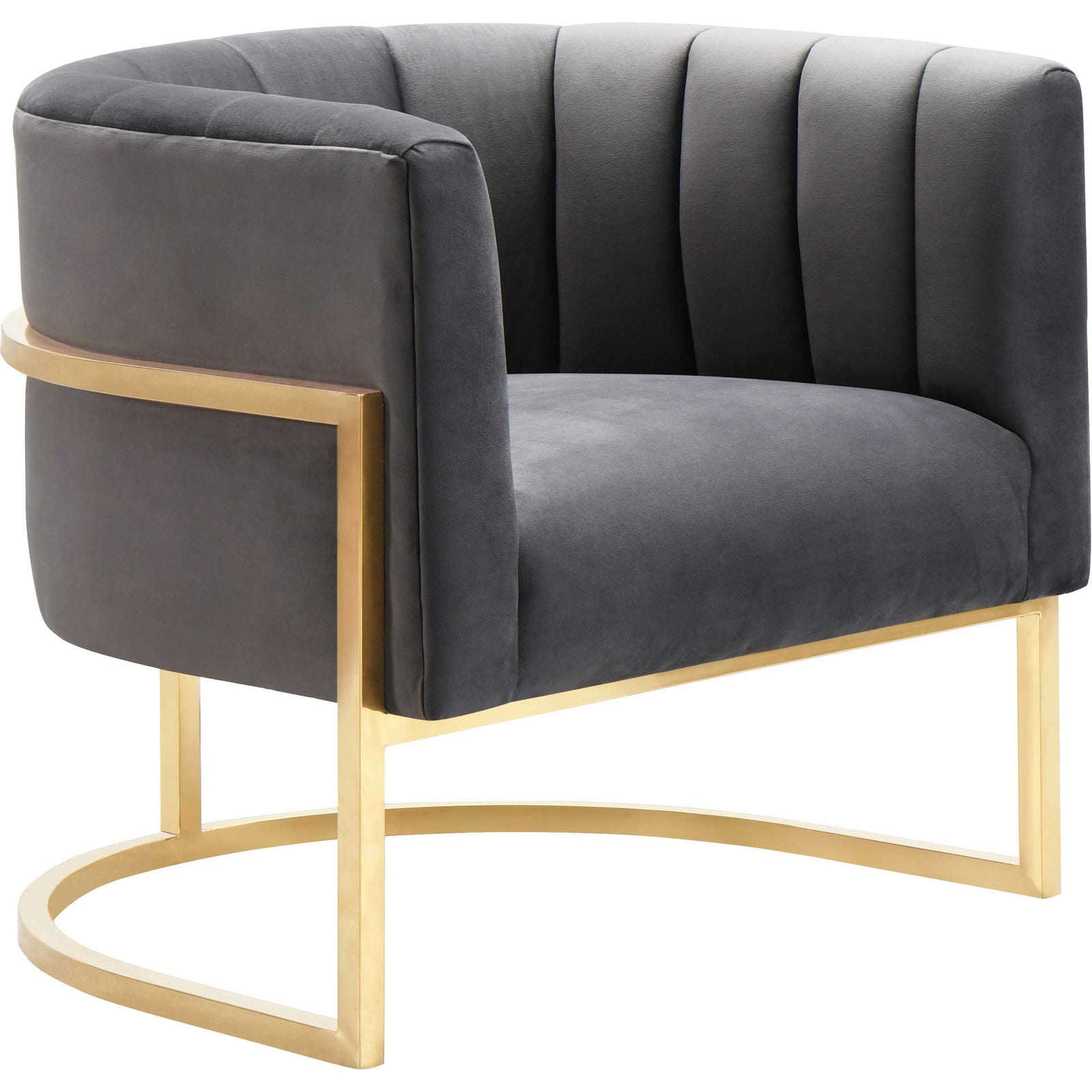 Maddison Velvet Chair Gray