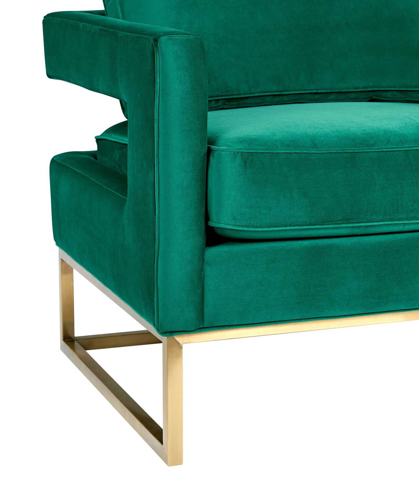 Alex Velvet Chair Green