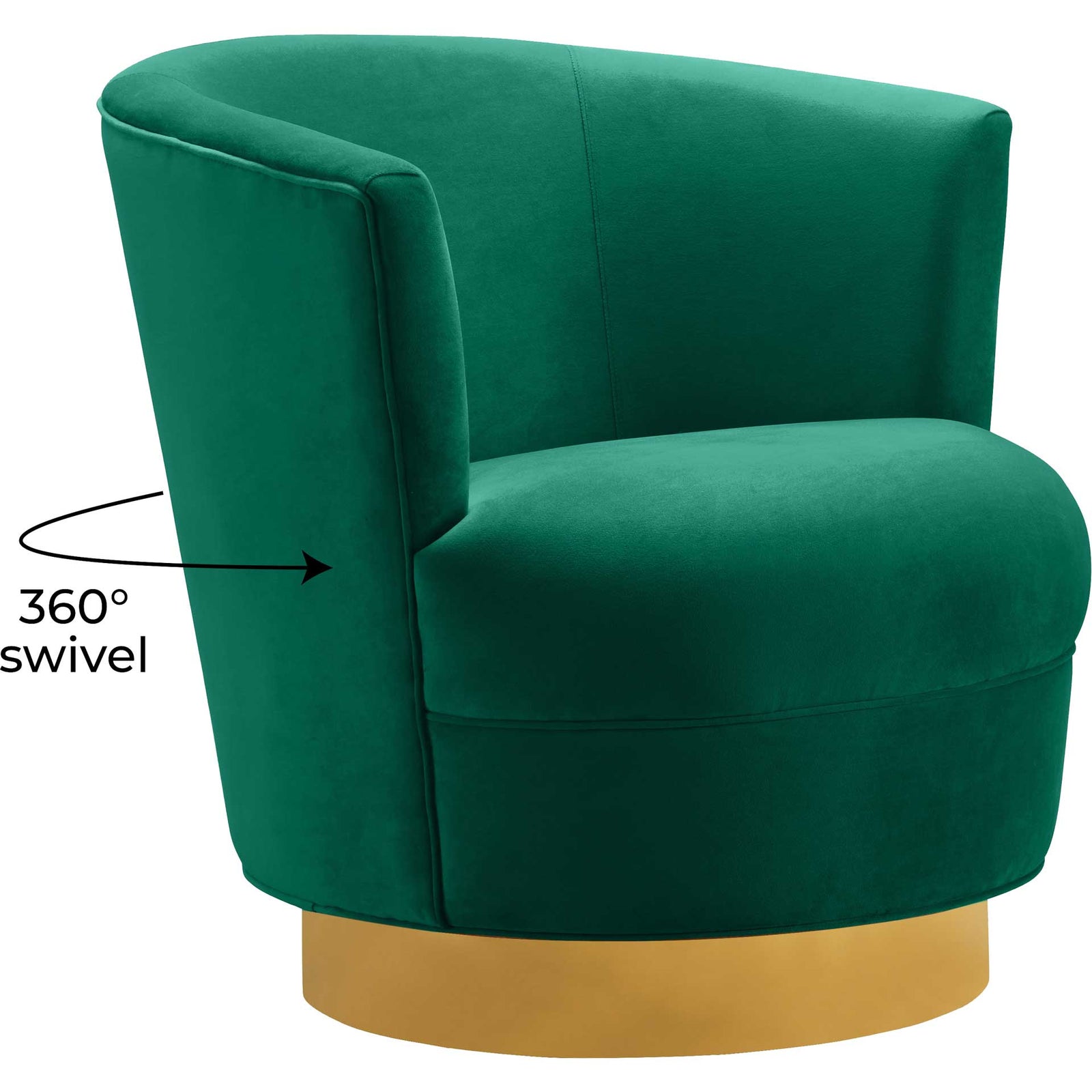 Noelle Swivel Chair Green
