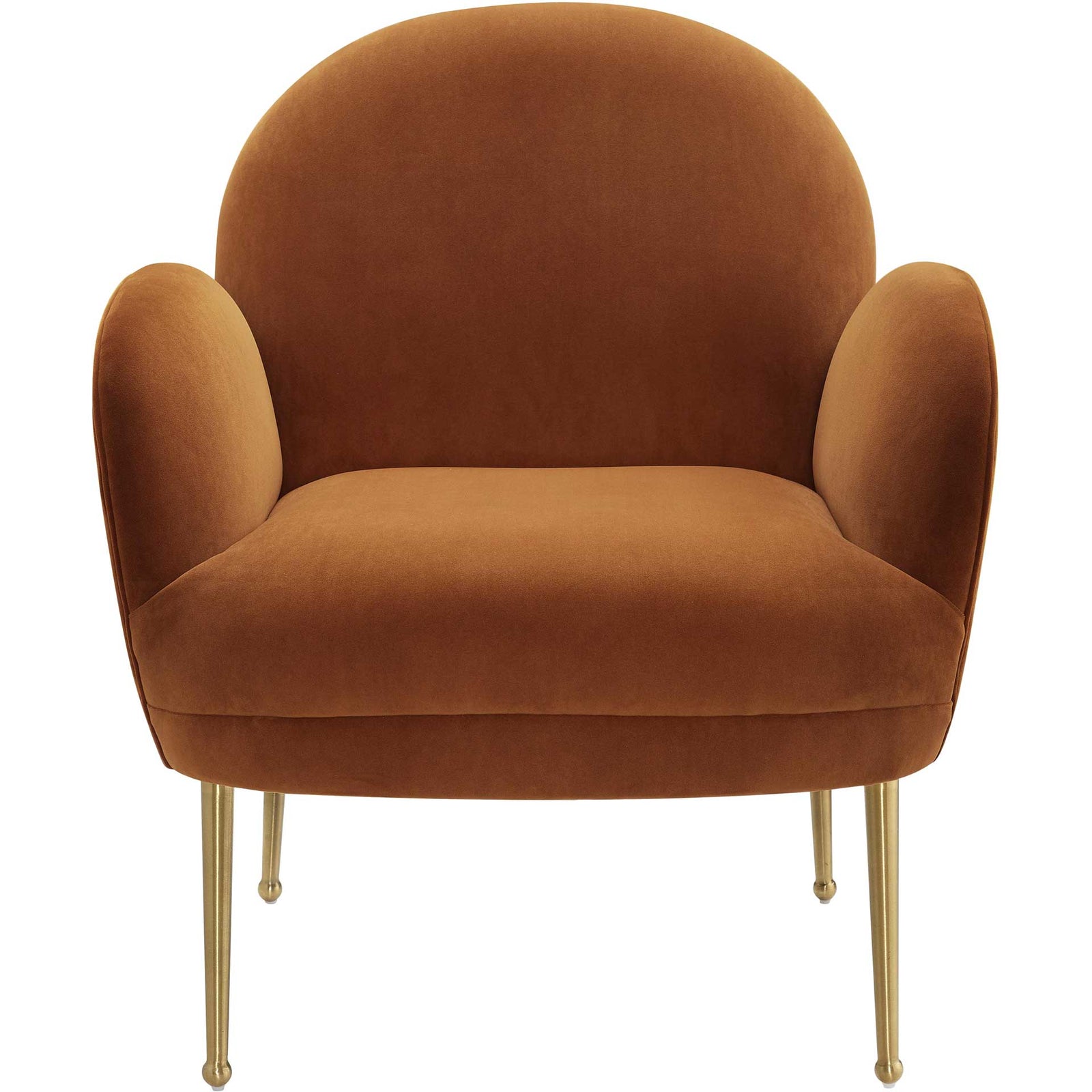 Grimson Velvet Chair Cognac