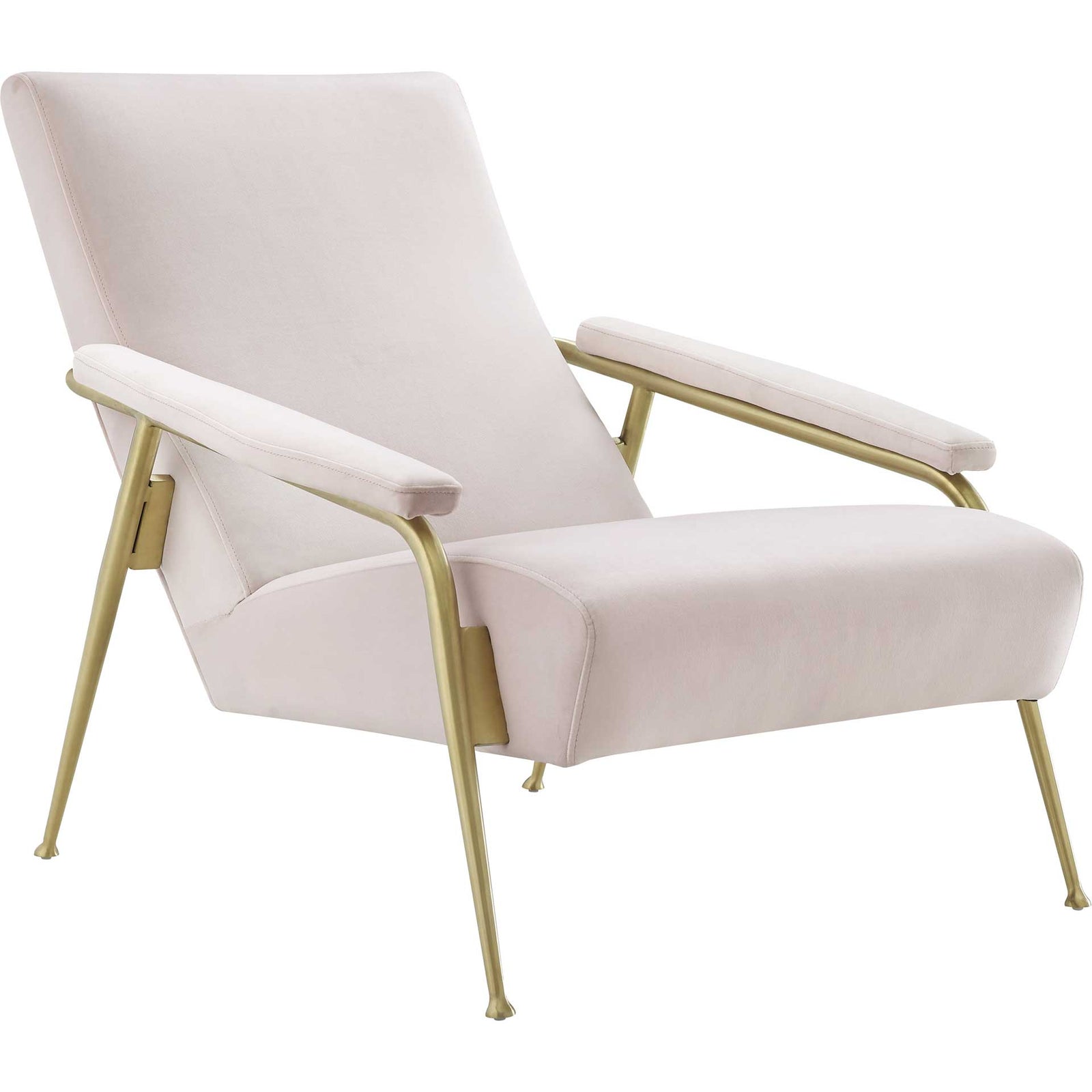 Abella Velvet Chair Blush