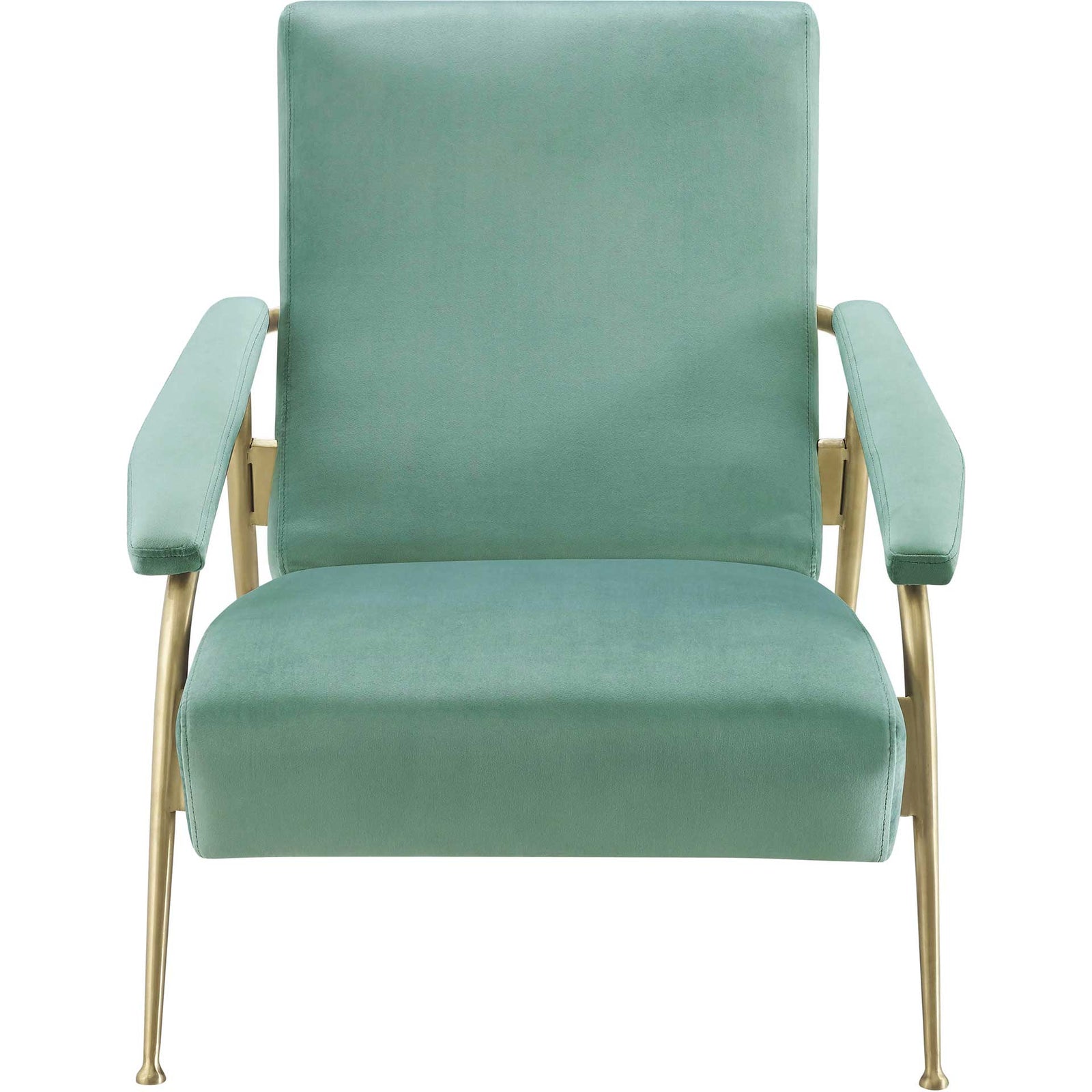 Abella Velvet Chair Mint Green