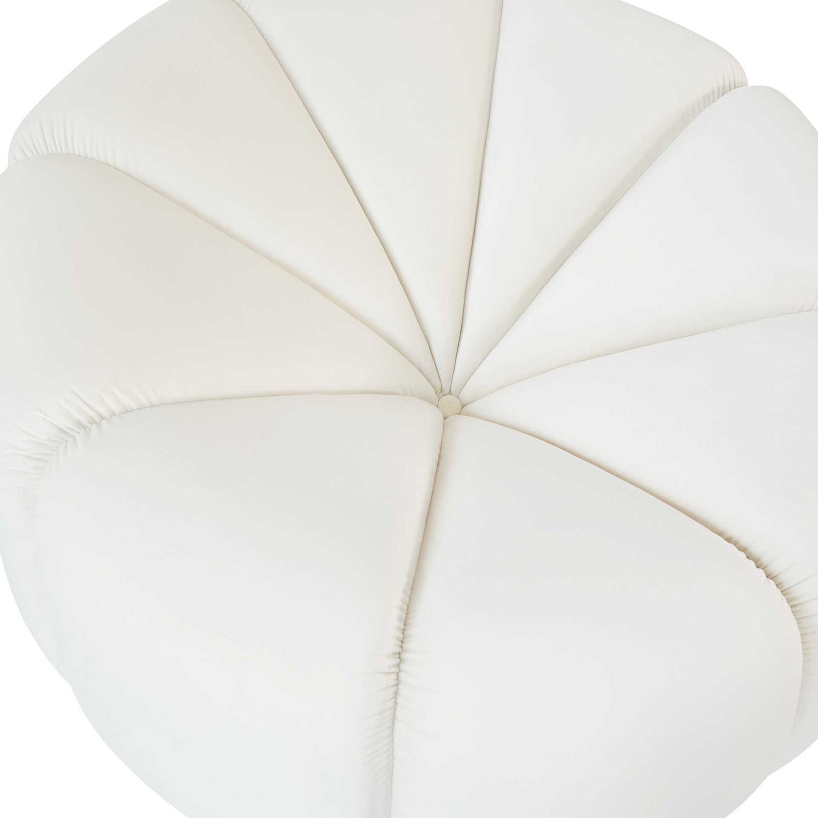 Madilyn Velvet Lounge Chair Cream
