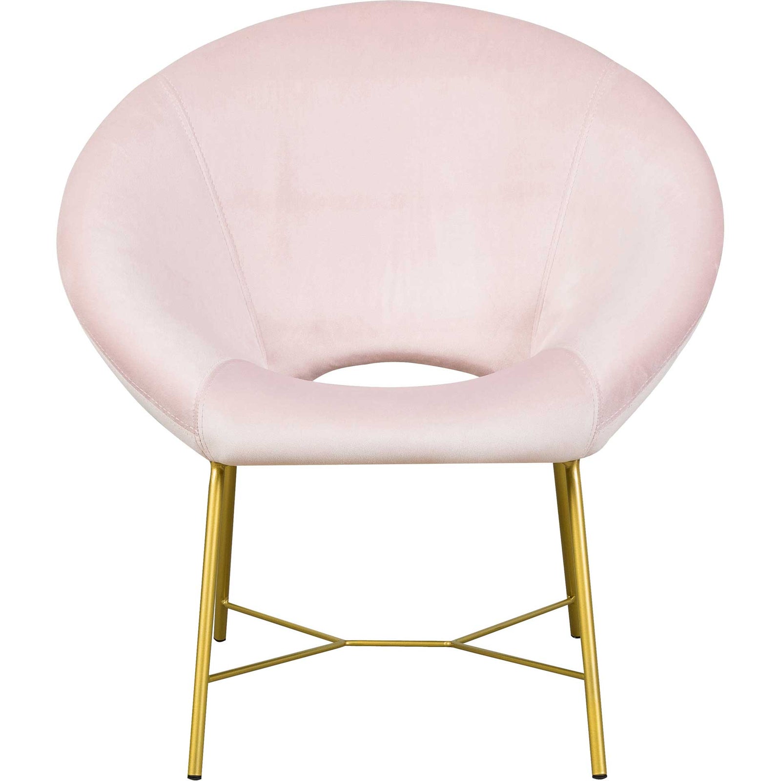 Noely Velvet Chair Blush
