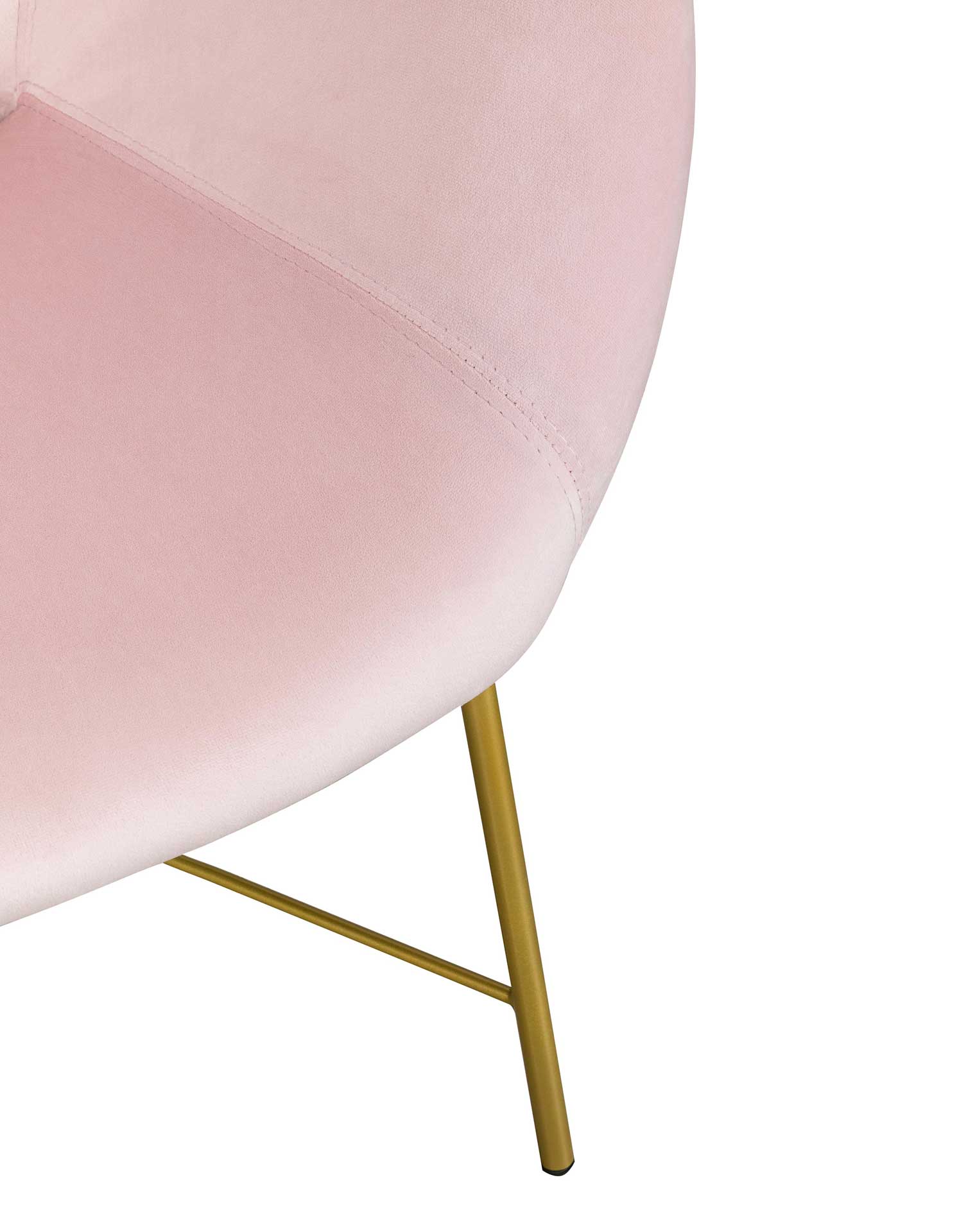 Noely Velvet Chair Blush