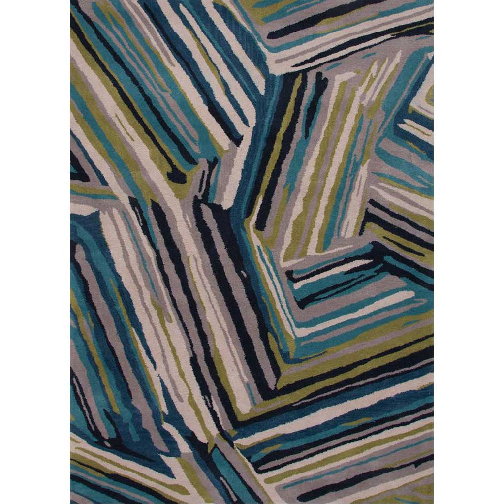 Traverse Pick-Up-Sticks Brittany Blue/Moroccan Blue Area Rug