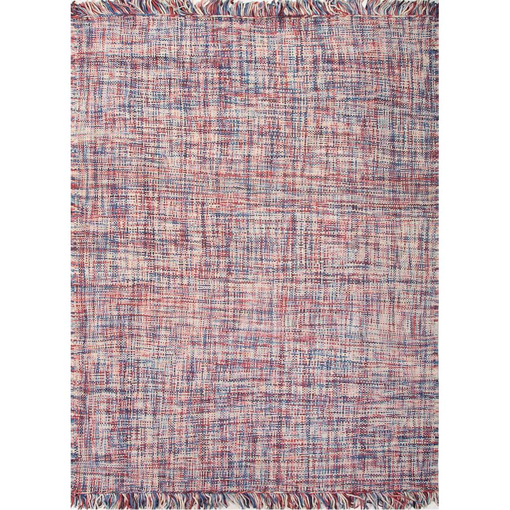 Tweedy Denim Blue/Brick Red Area Rug
