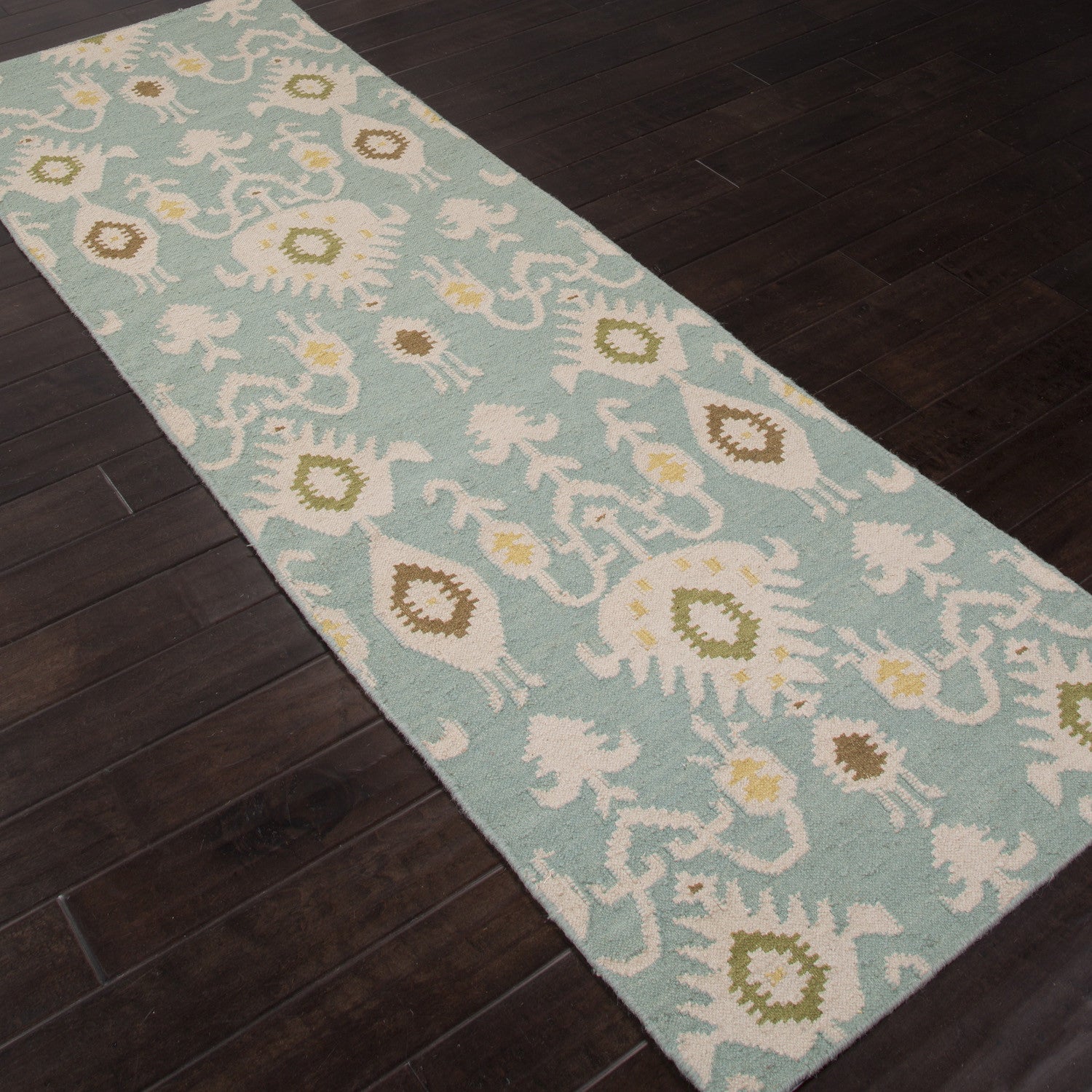 Urban Bungalow Samir Cool Aqua Runner Rug