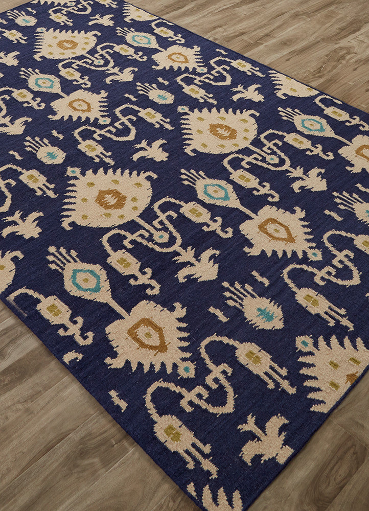 Urban Bungalow Samir Blue/Ivory Area Rug